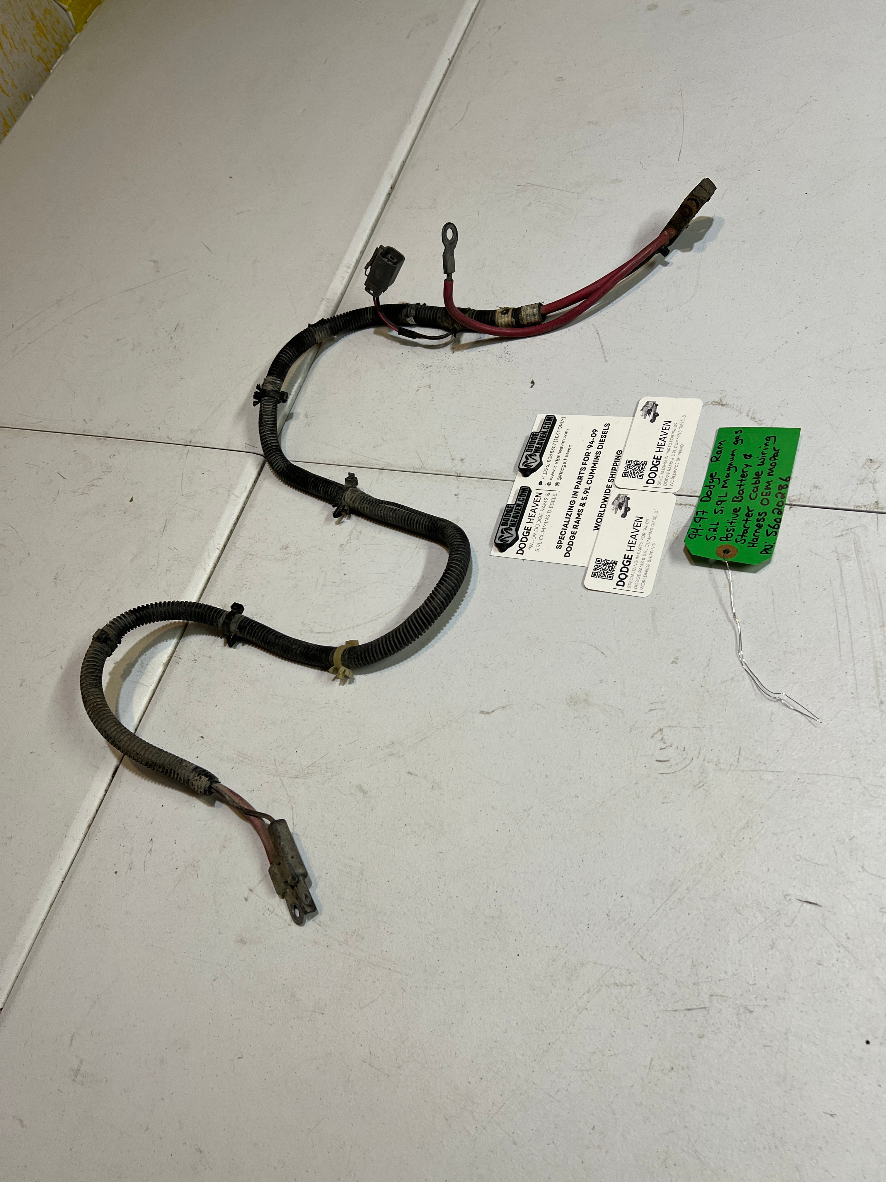 1994-1997 Dodge Ram 5.2L 5.9L Magnum Positive Battery & Starter Cable
