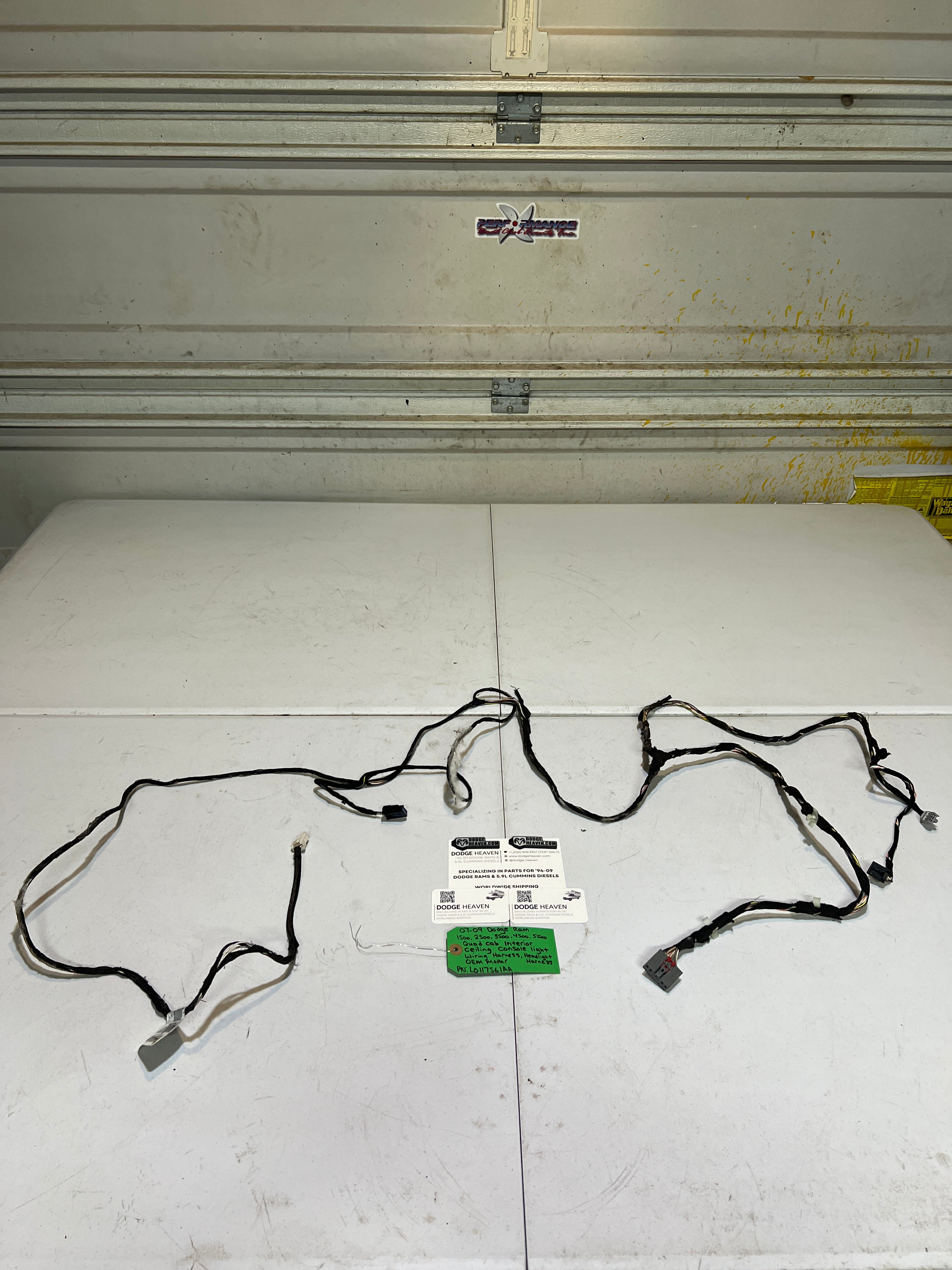 2007-2009 Dodge Ram Quad Cab Headliner Console Light Wiring Harness