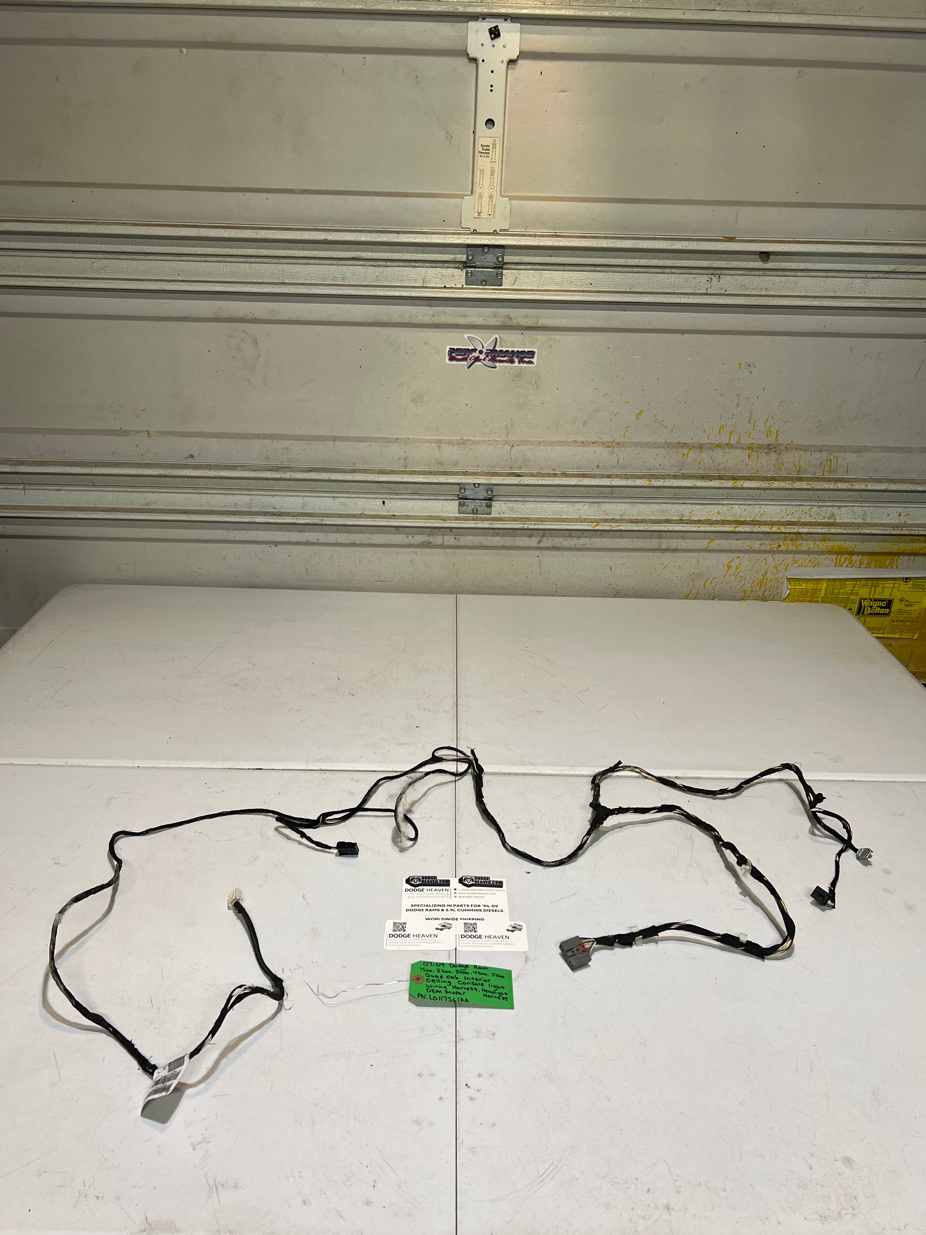2007-2009 Dodge Ram Quad Cab Headliner Console Light Wiring Harness