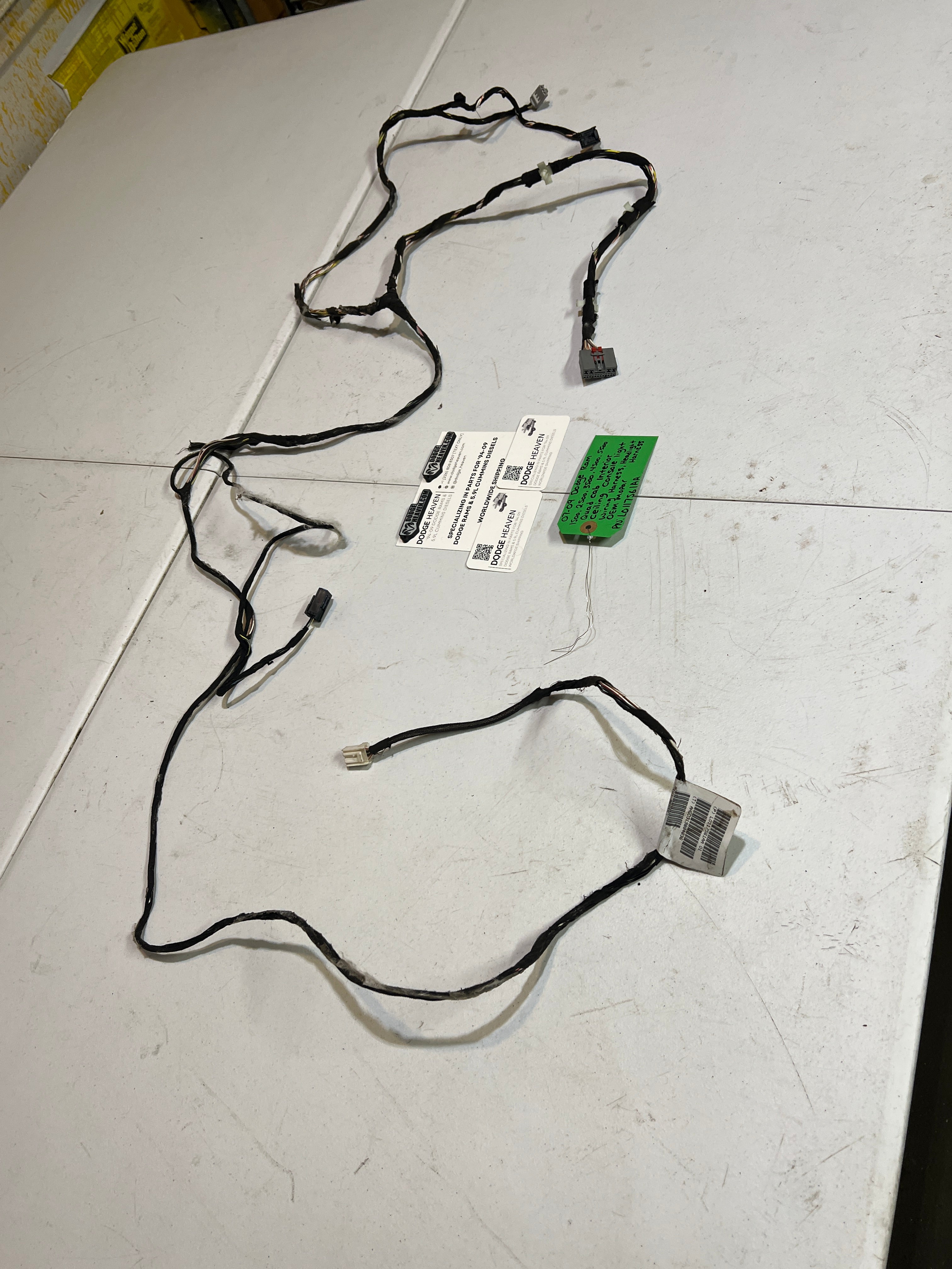 2007-2009 Dodge Ram Quad Cab Headliner Console Light Wiring Harness