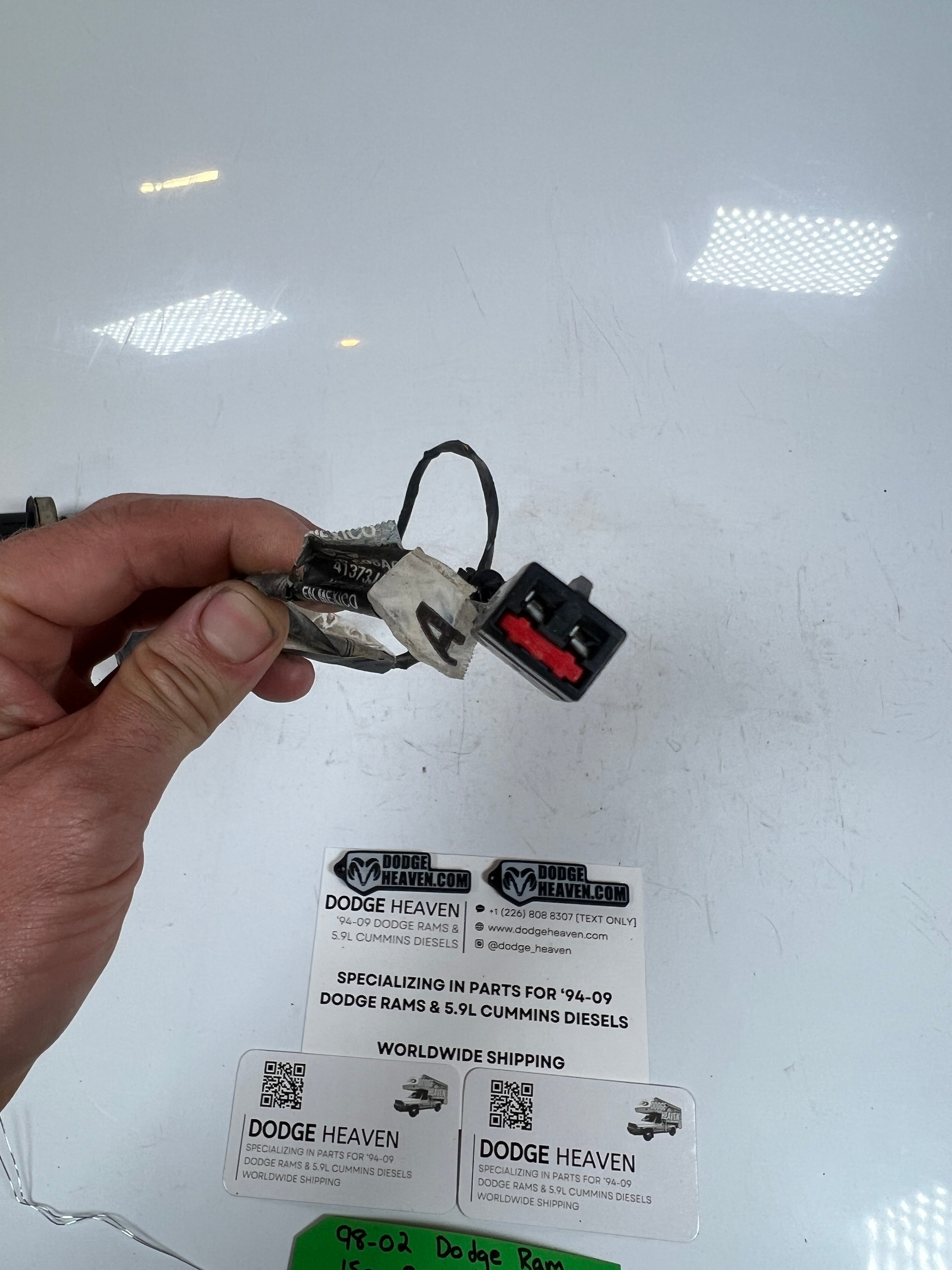 1998-2002 Dodge Ram 1500 2500 3500 Rear Door Speaker Wire Harness (OEM)