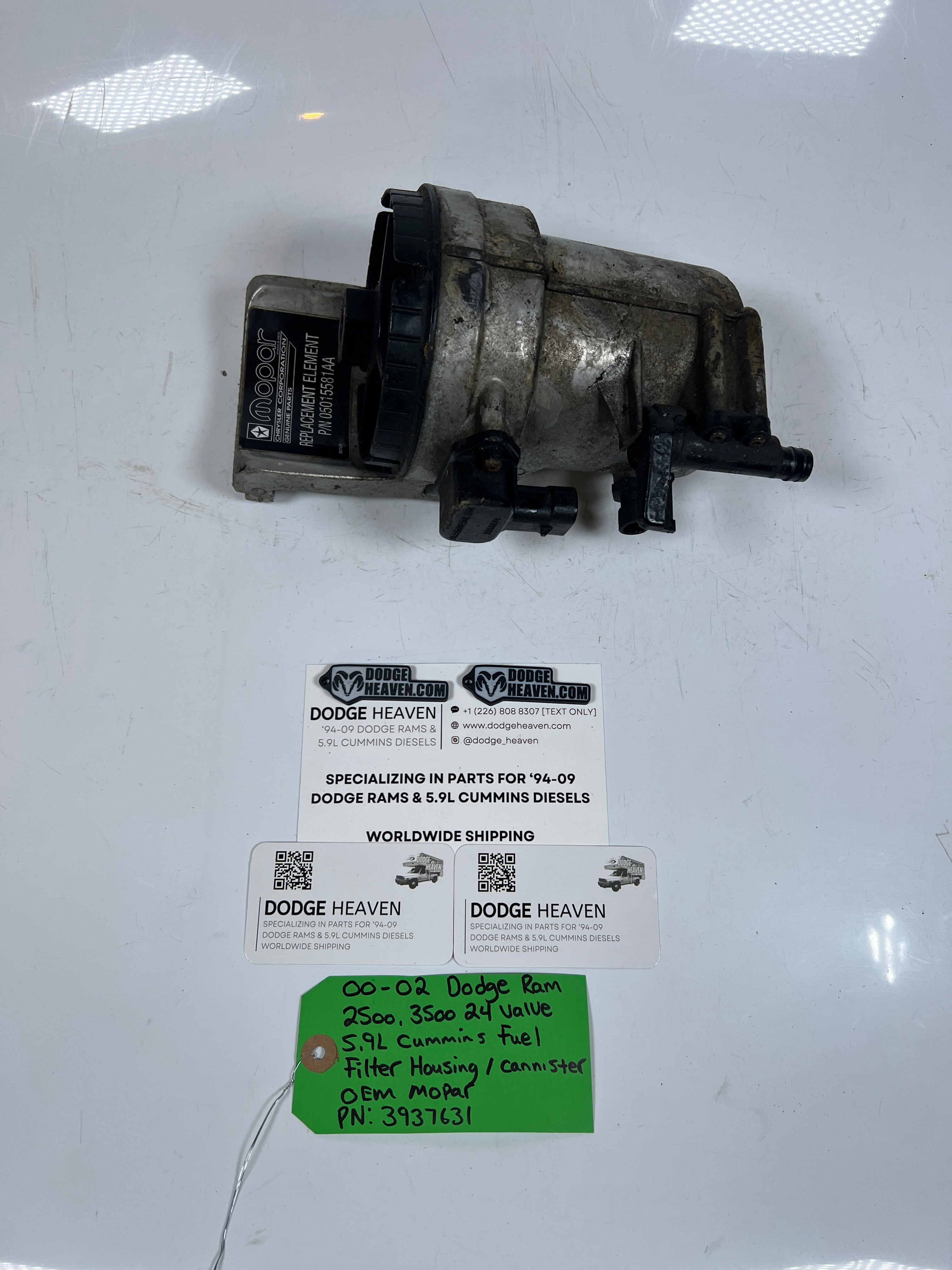 2000-2002 Dodge Ram 2500/3500 5.9L 24V Cummins Fuel Filter Housing