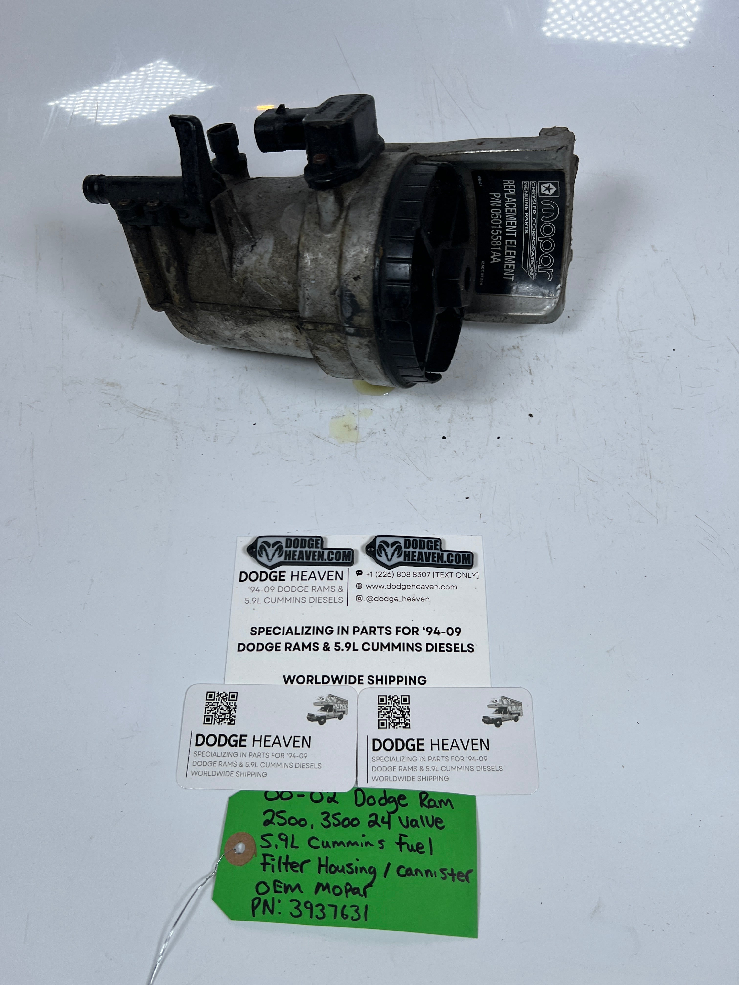 2000-2002 Dodge Ram 2500/3500 5.9L 24V Cummins Fuel Filter Housing