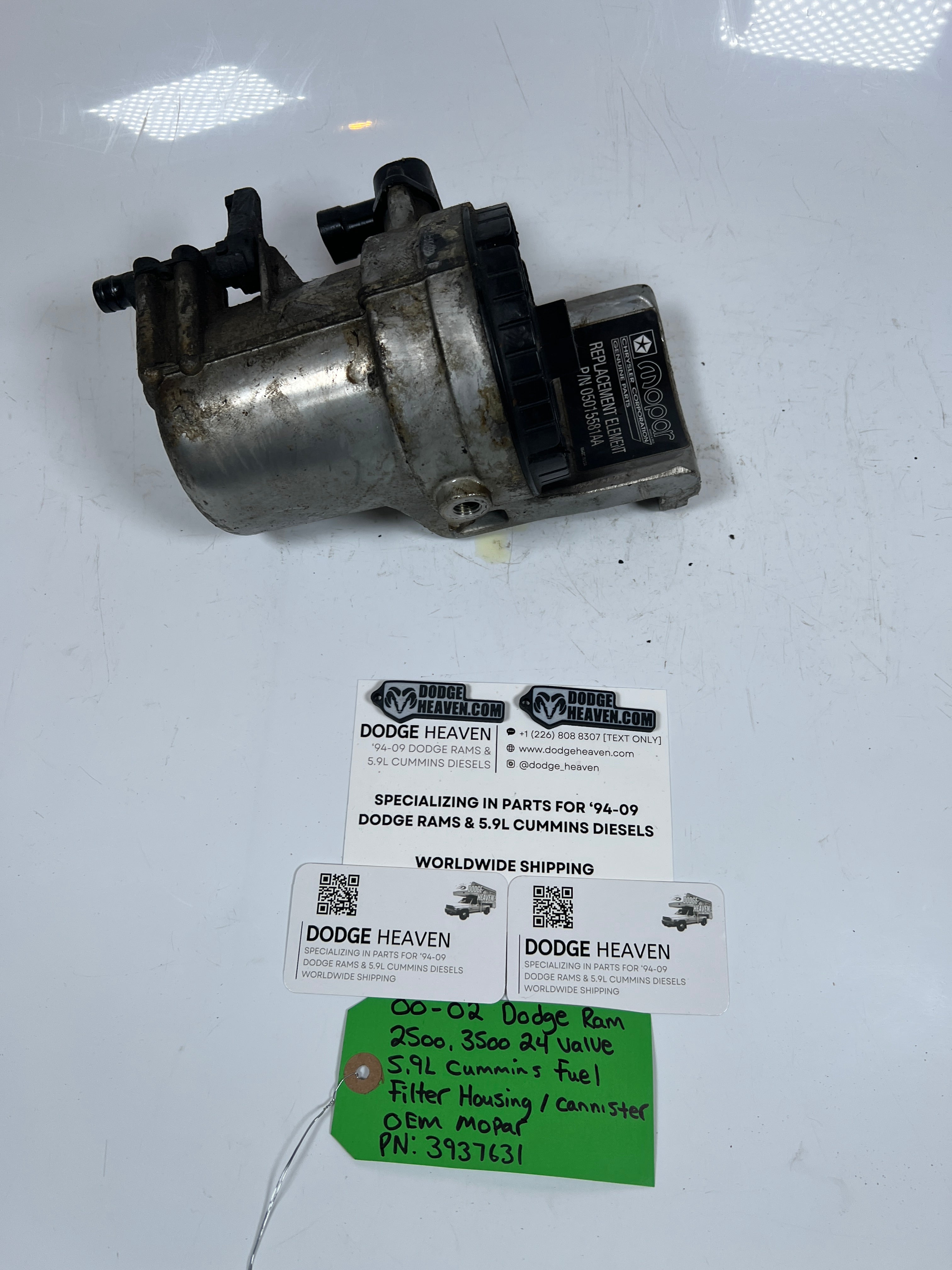 2000-2002 Dodge Ram 2500/3500 5.9L 24V Cummins Fuel Filter Housing