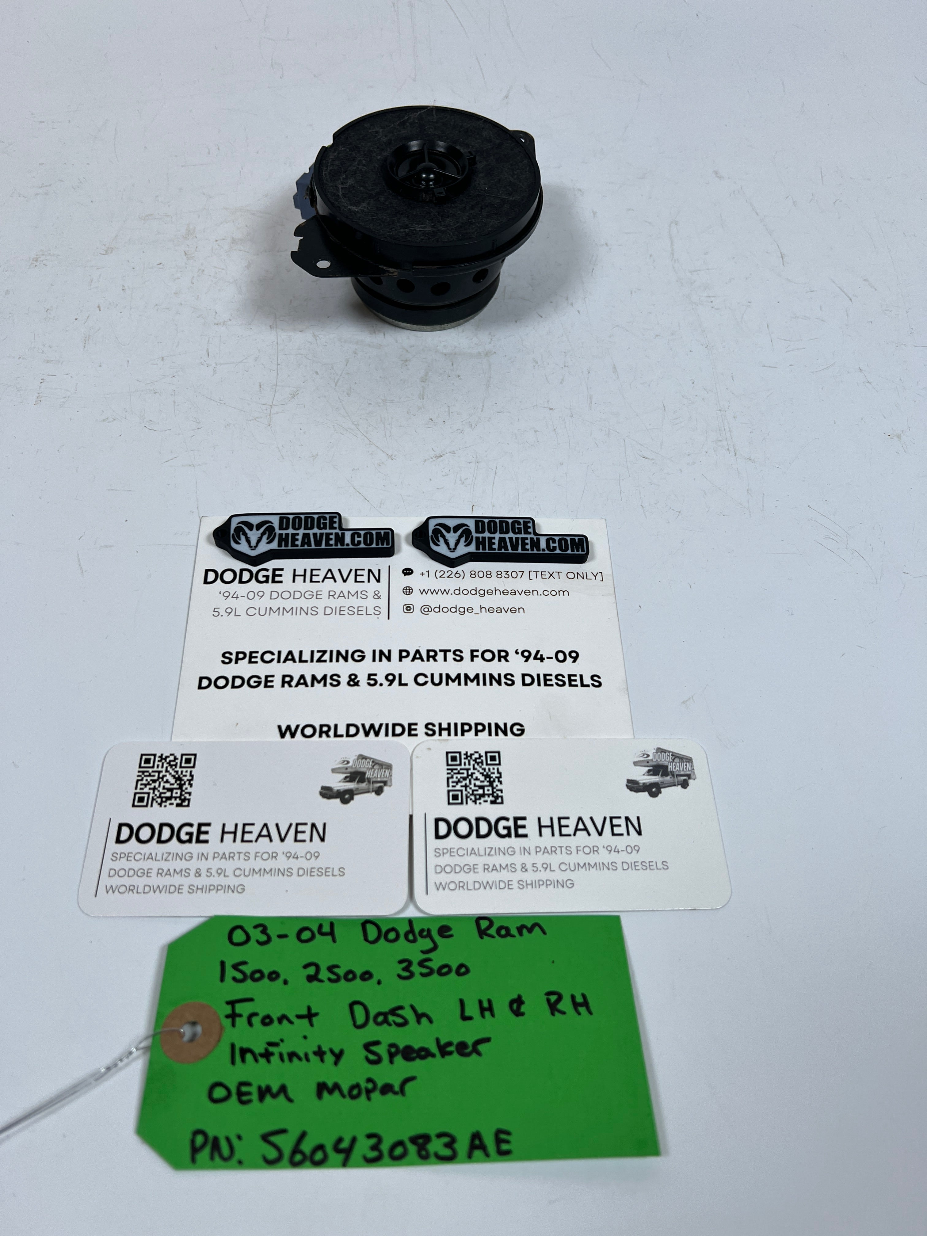 2003-2004 Dodge Ram 1500-3500 Front Dash LH or RH Infinity Speaker