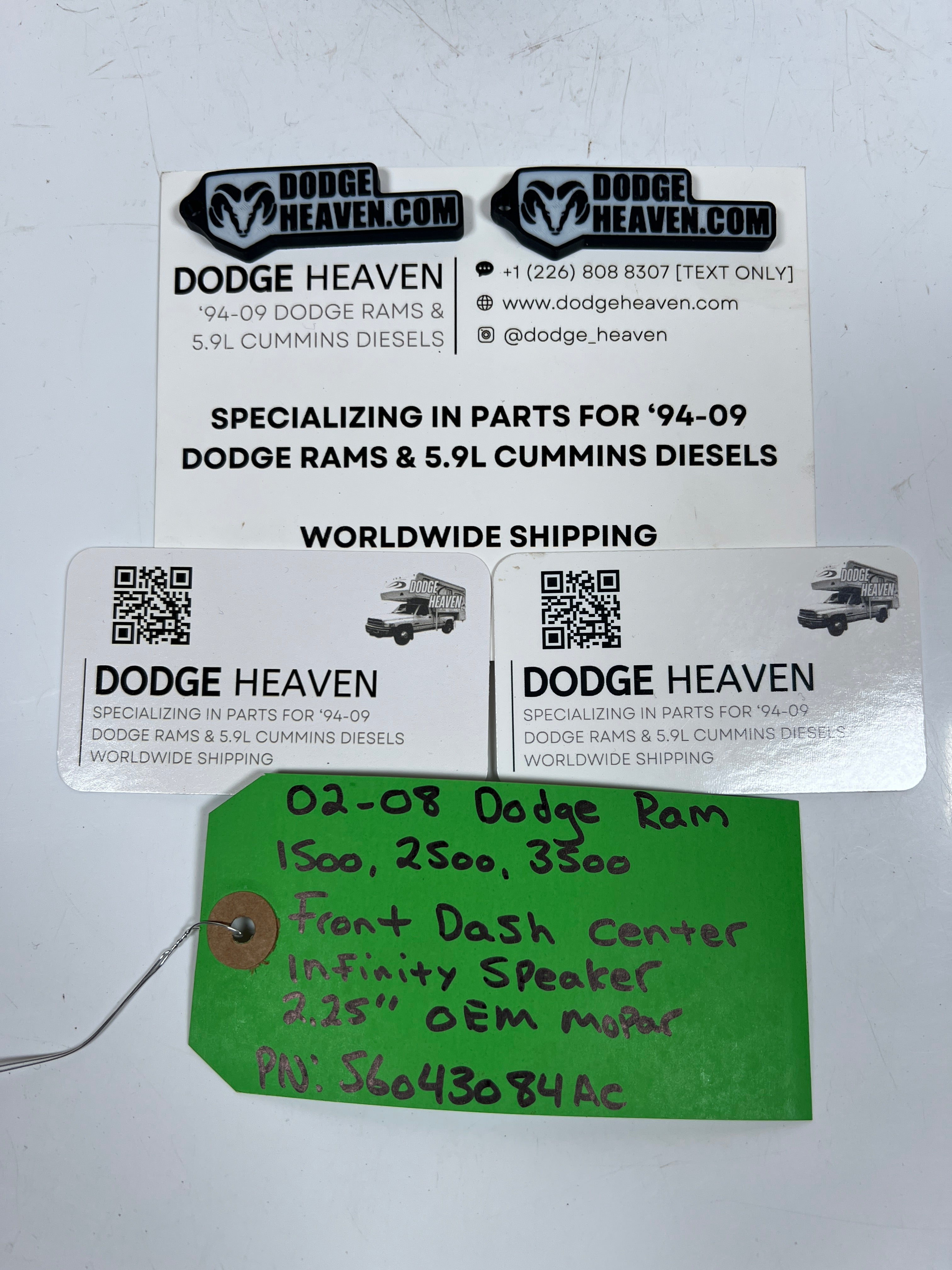 2002-2008 Dodge Ram 1500-3500 Front Dash Center Infinity Speaker