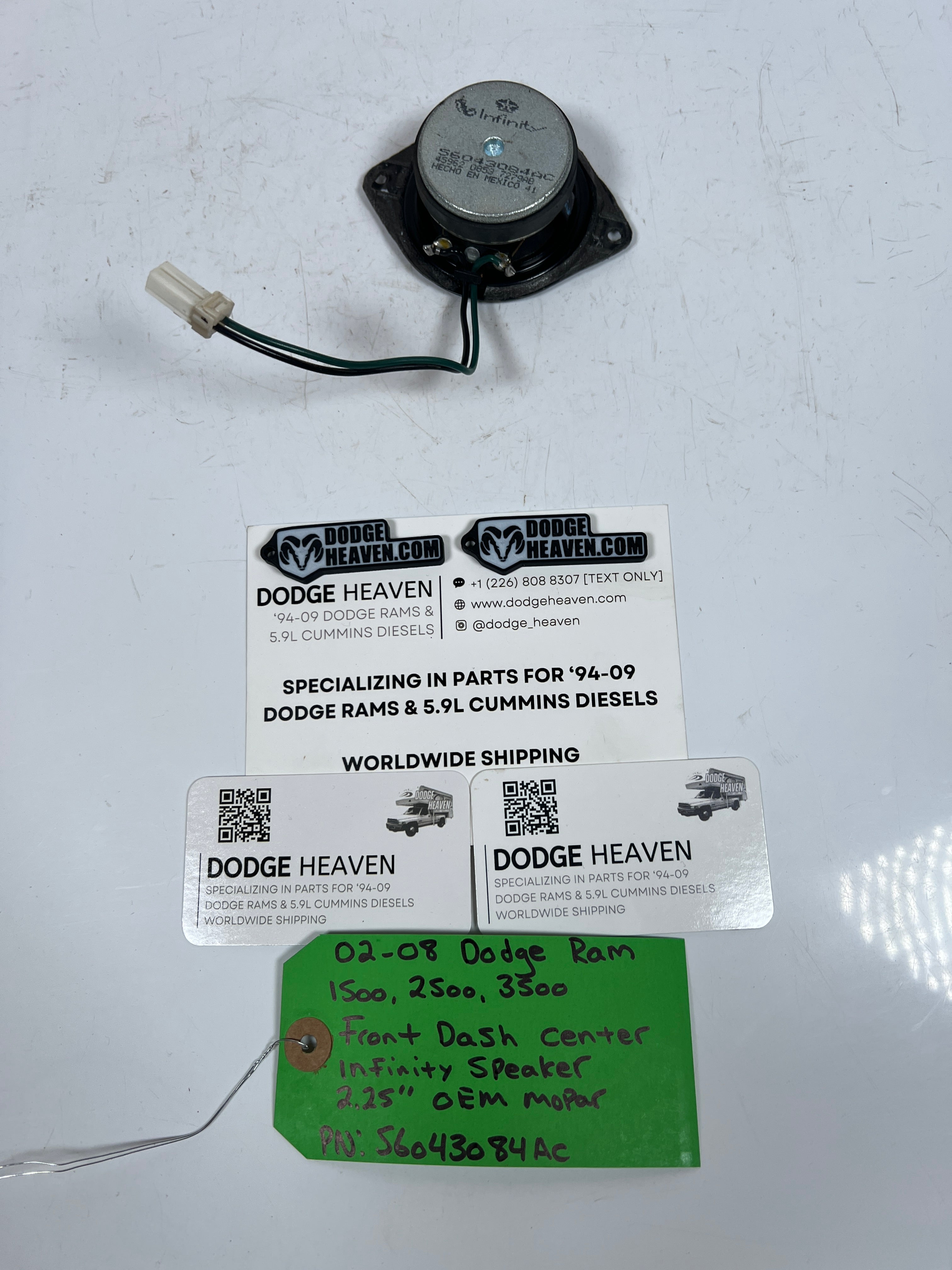 2002-2008 Dodge Ram 1500-3500 Front Dash Center Infinity Speaker