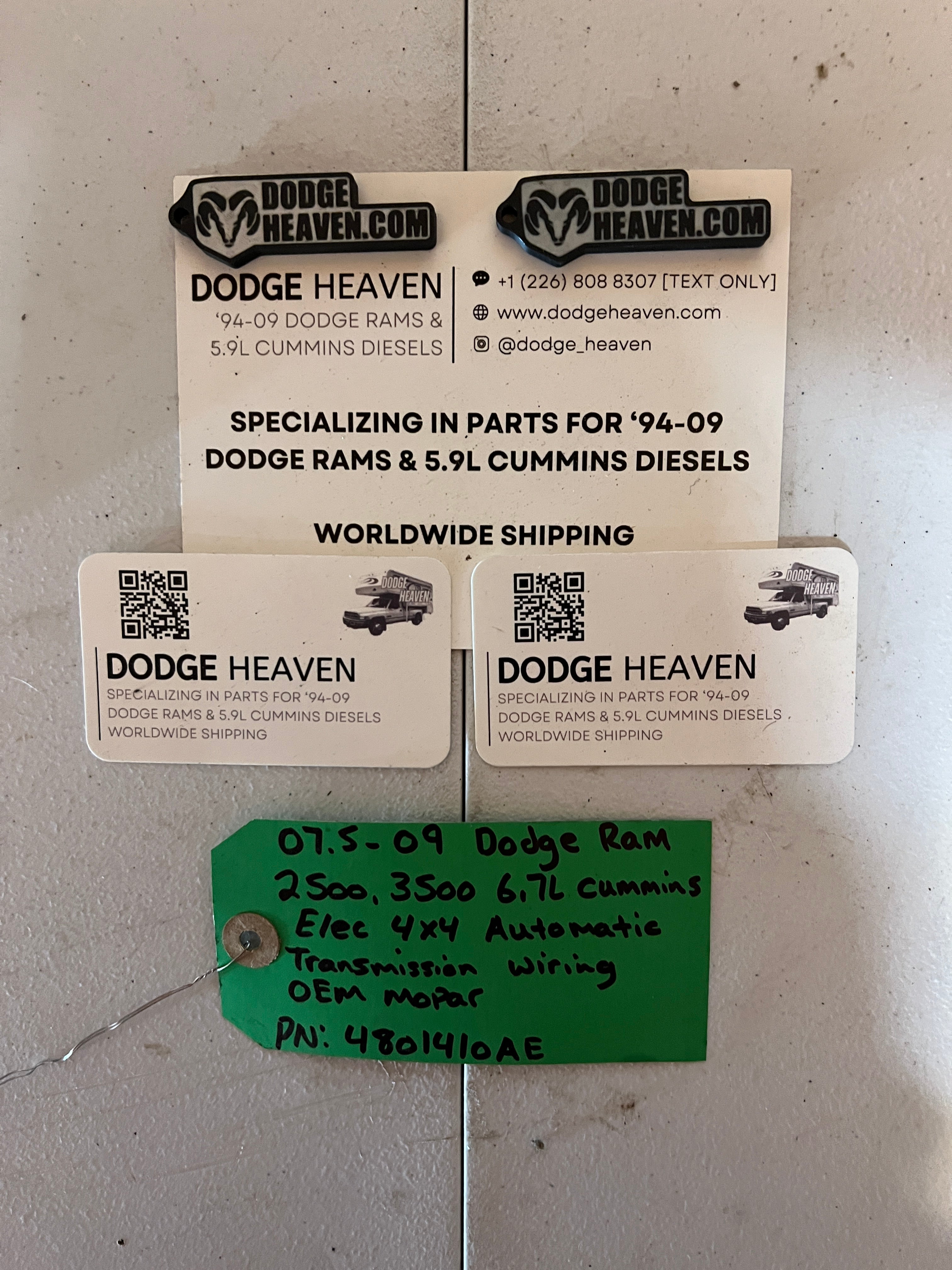 2007.5-2009 Dodge Ram 6.7L Cummins Auto Transmission Wiring Harness