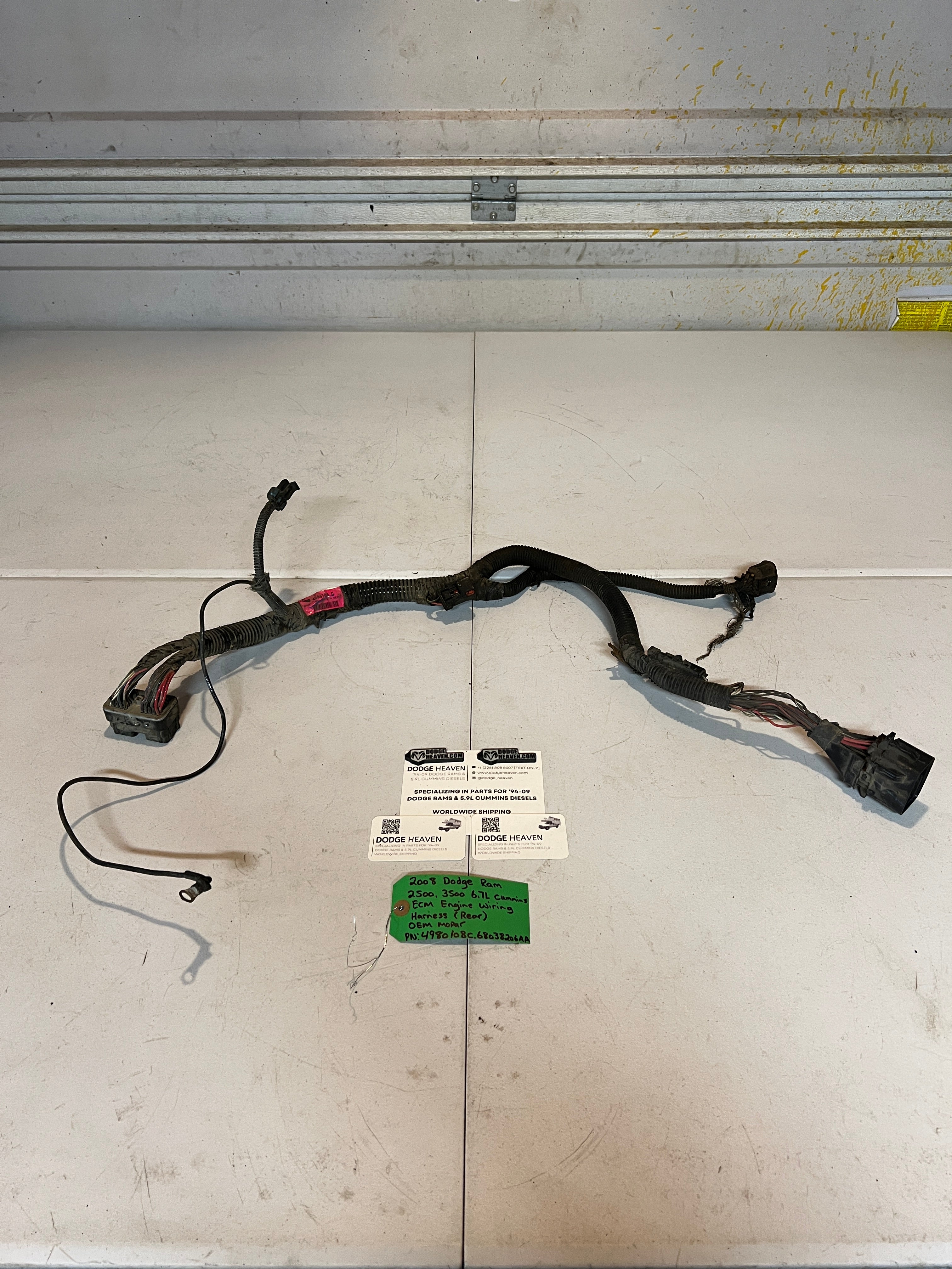 2008-2008 Dodge Ram 6.7L Cummins ECM Engine Wiring Harness Rear