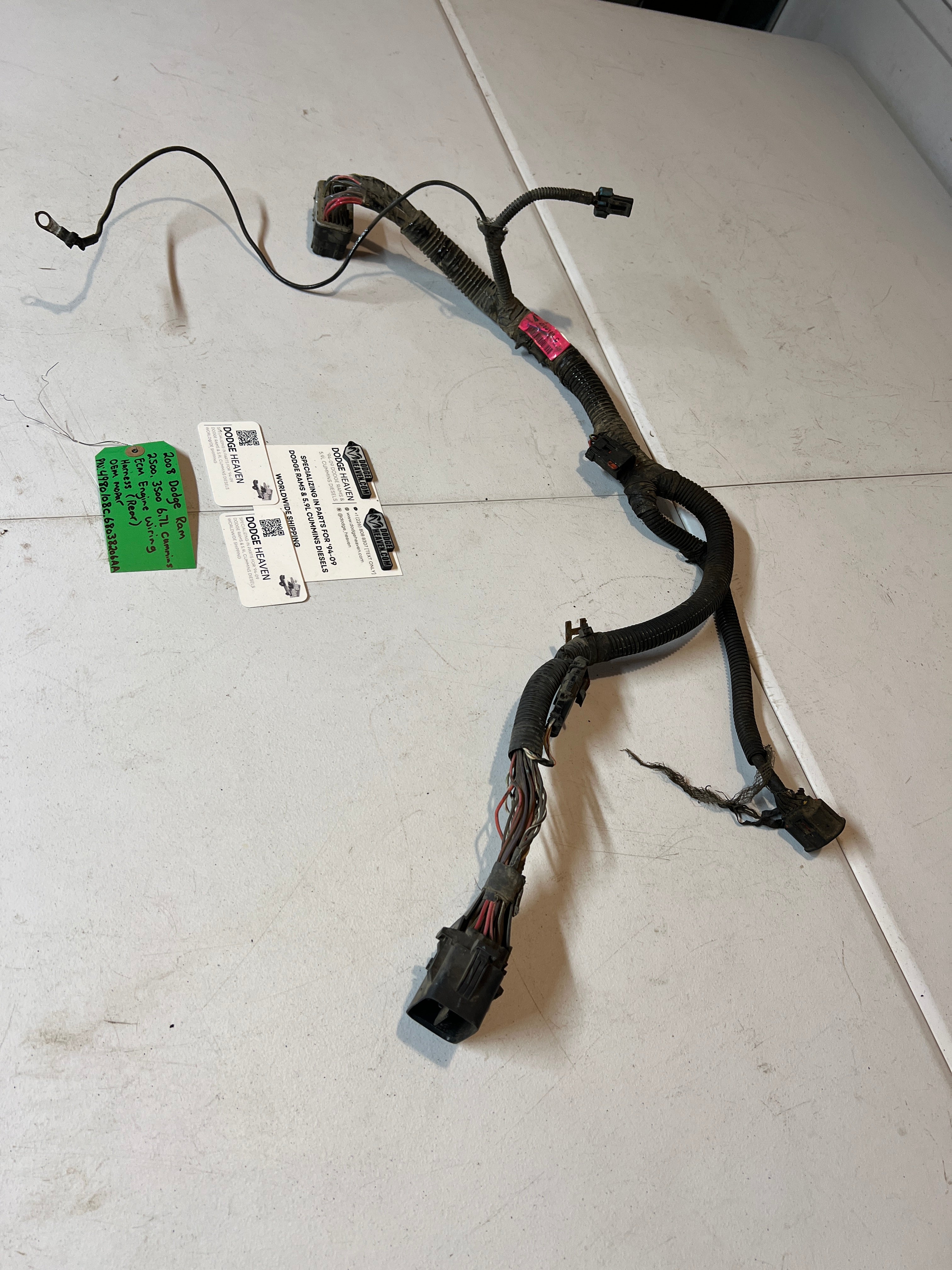 2008-2008 Dodge Ram 6.7L Cummins ECM Engine Wiring Harness Rear