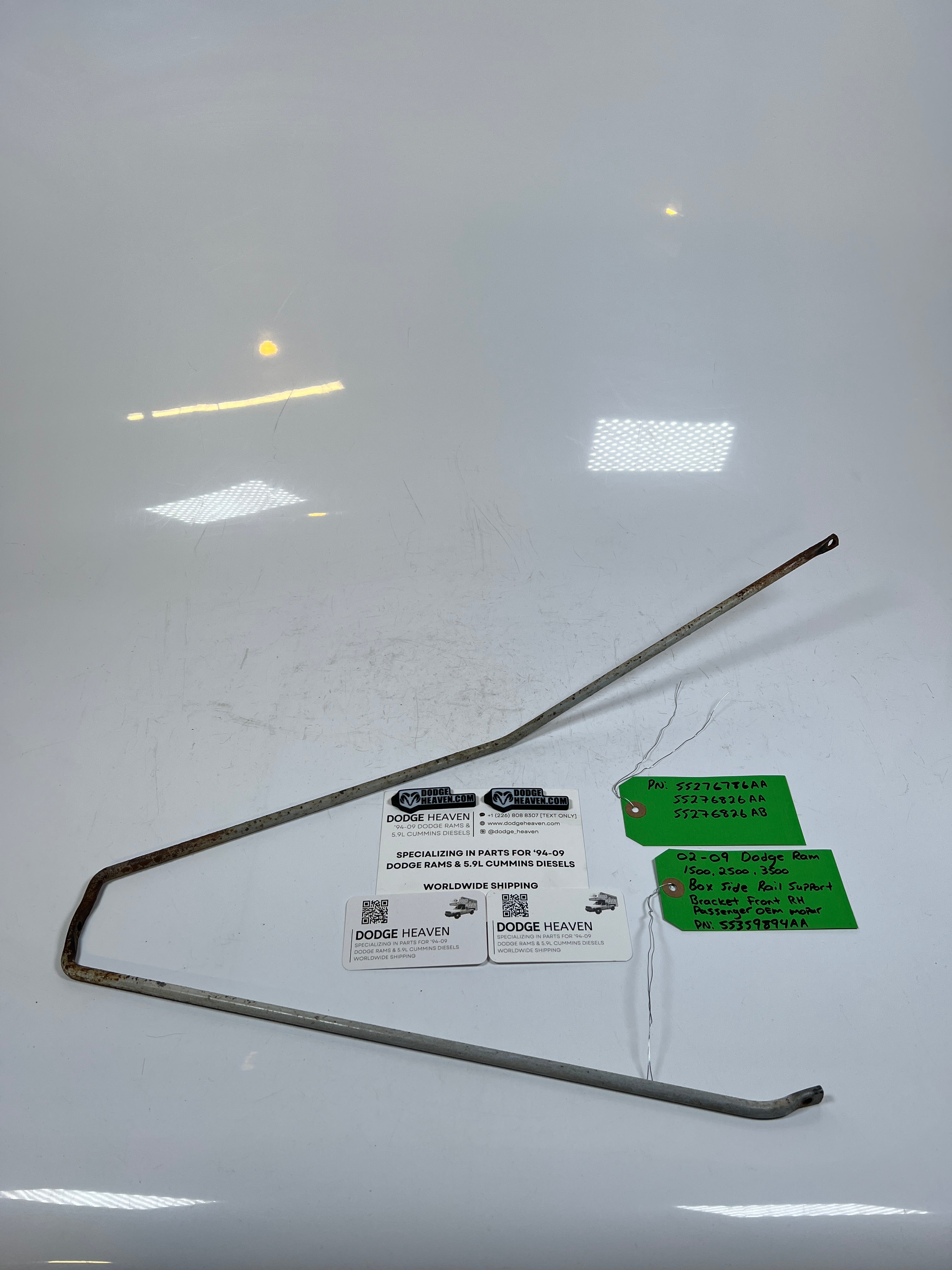 2002-2009 Dodge Ram 1500-3500 Box Side Rail Support Bracket Front RH