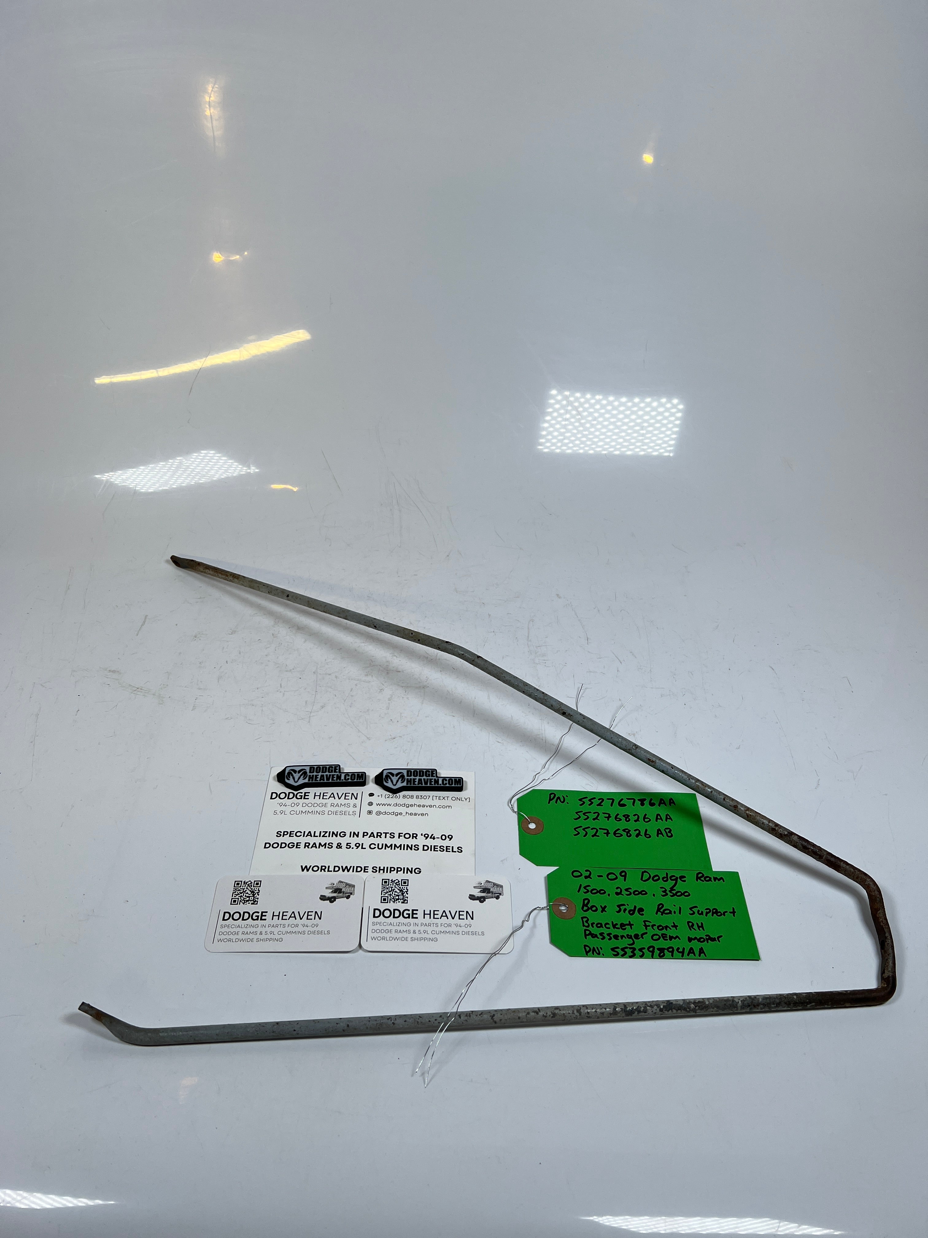 2002-2009 Dodge Ram 1500-3500 Box Side Rail Support Bracket Front RH