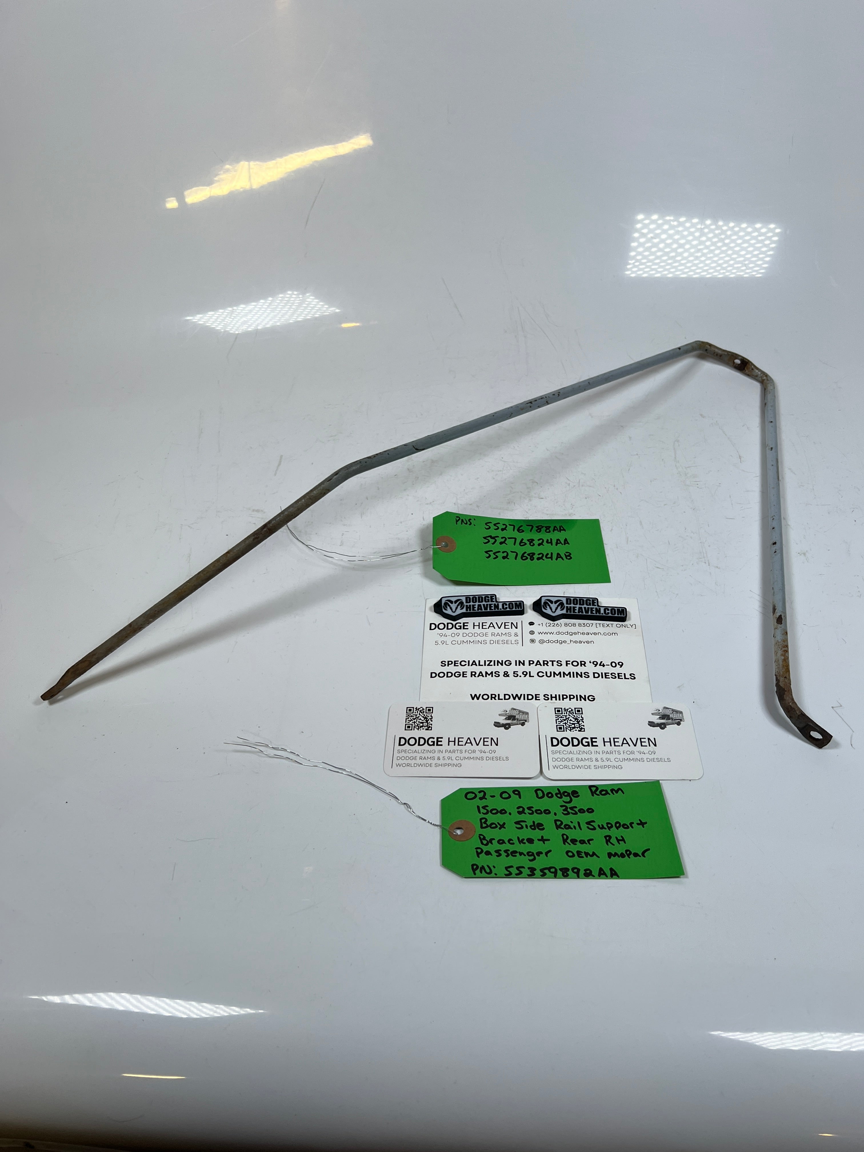 2002-2009 Dodge Ram 1500-3500 Box Side Rail Support Bracket Rear RH