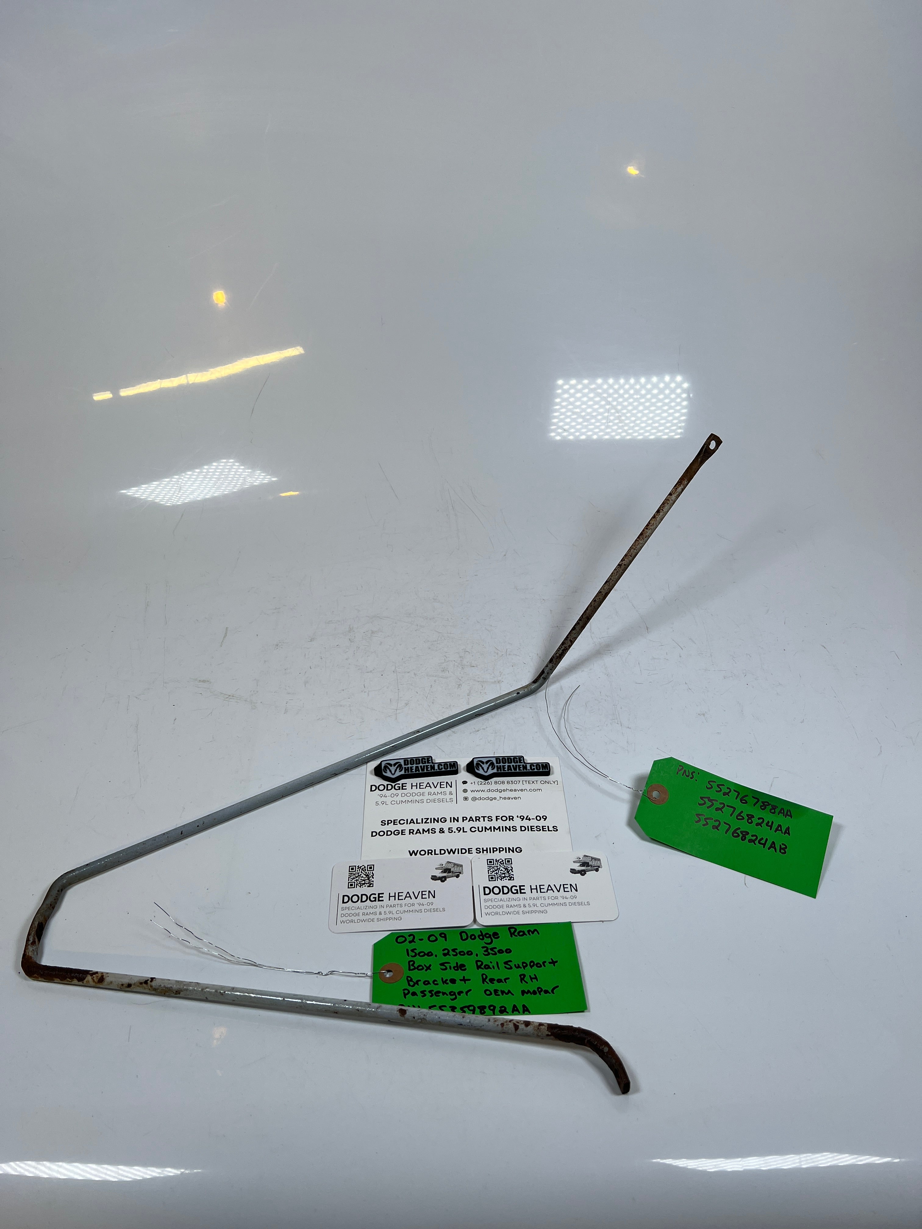 2002-2009 Dodge Ram 1500-3500 Box Side Rail Support Bracket Rear RH