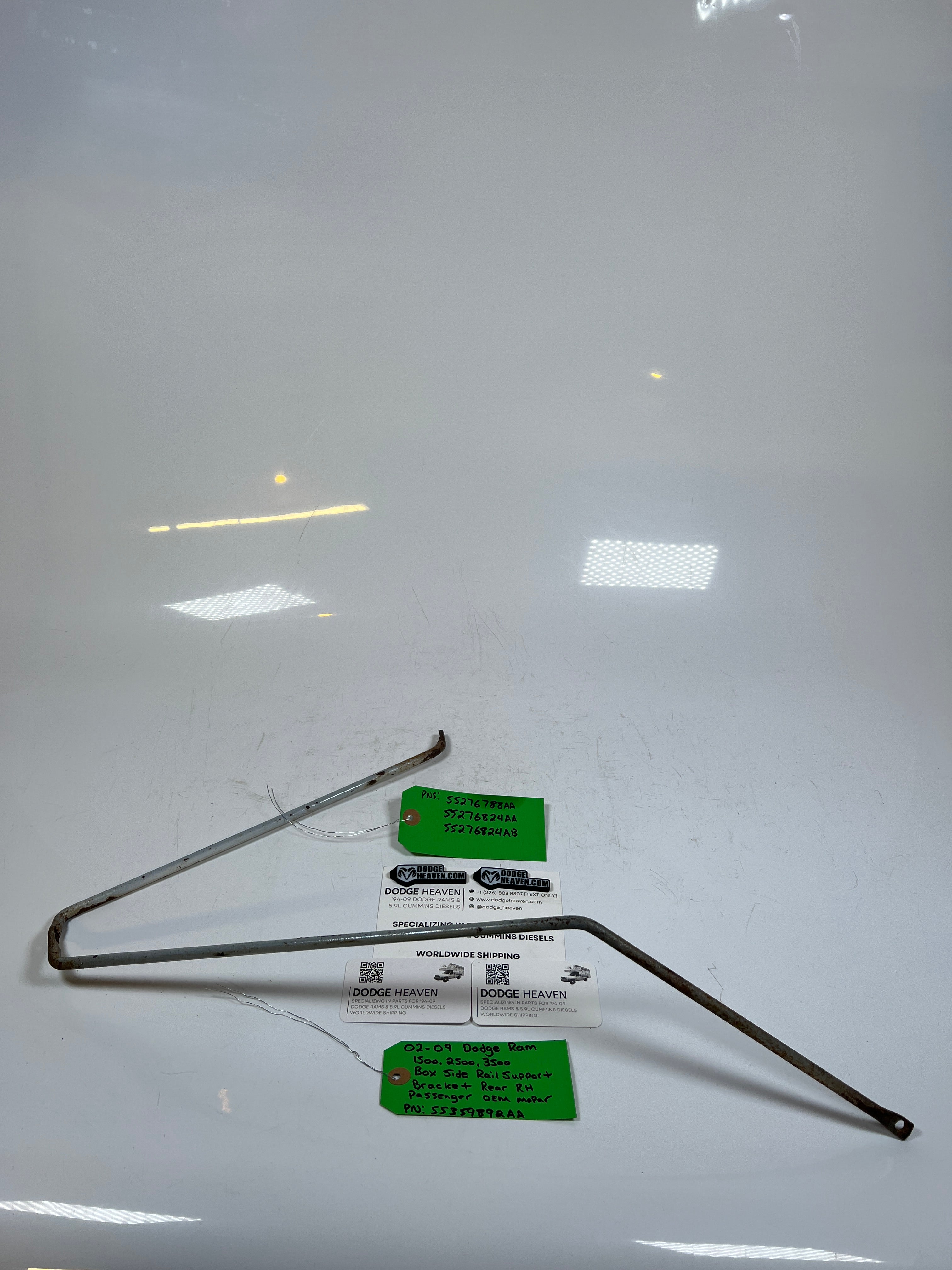 2002-2009 Dodge Ram 1500-3500 Box Side Rail Support Bracket Rear RH