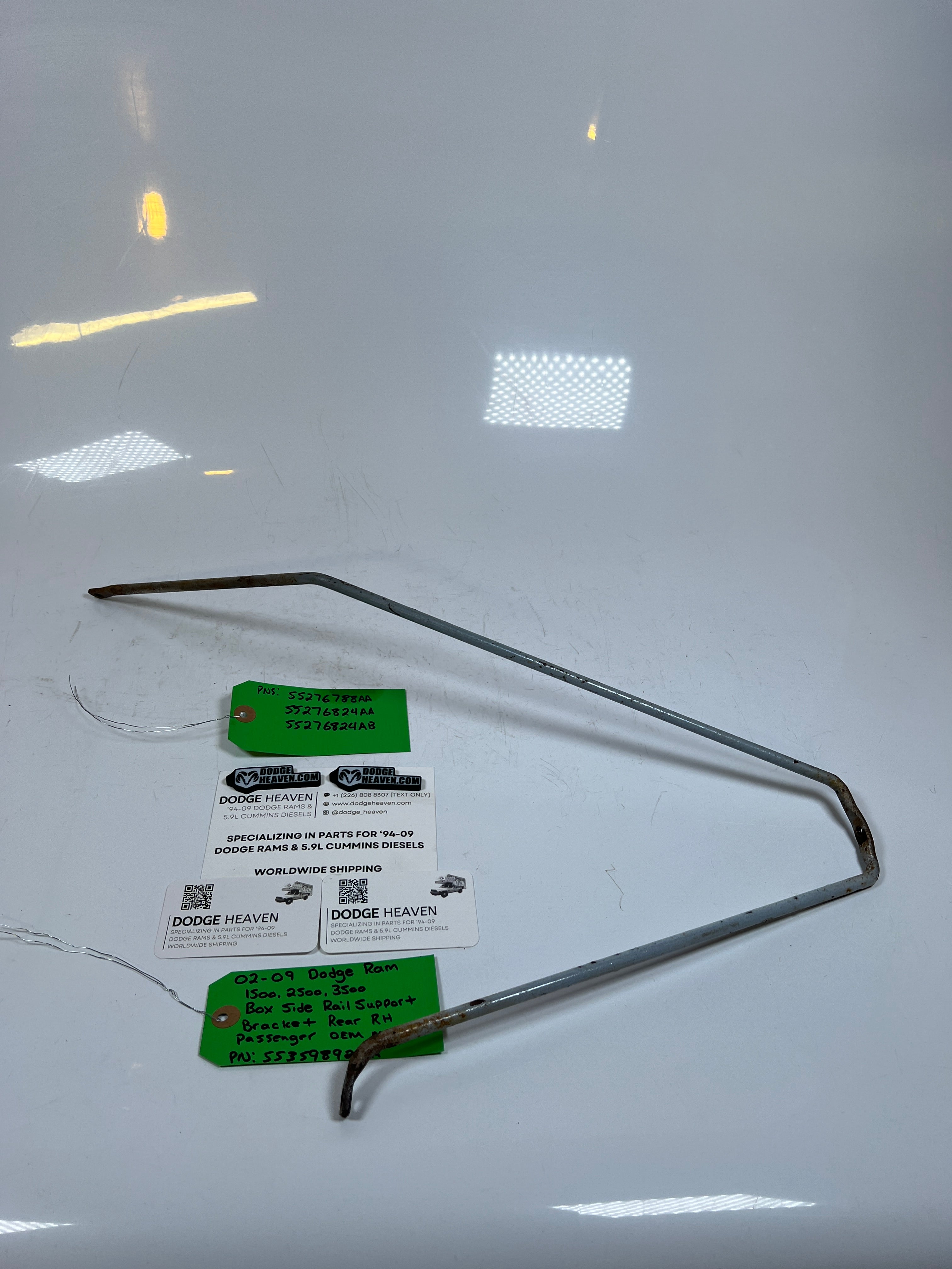 2002-2009 Dodge Ram 1500-3500 Box Side Rail Support Bracket Rear RH