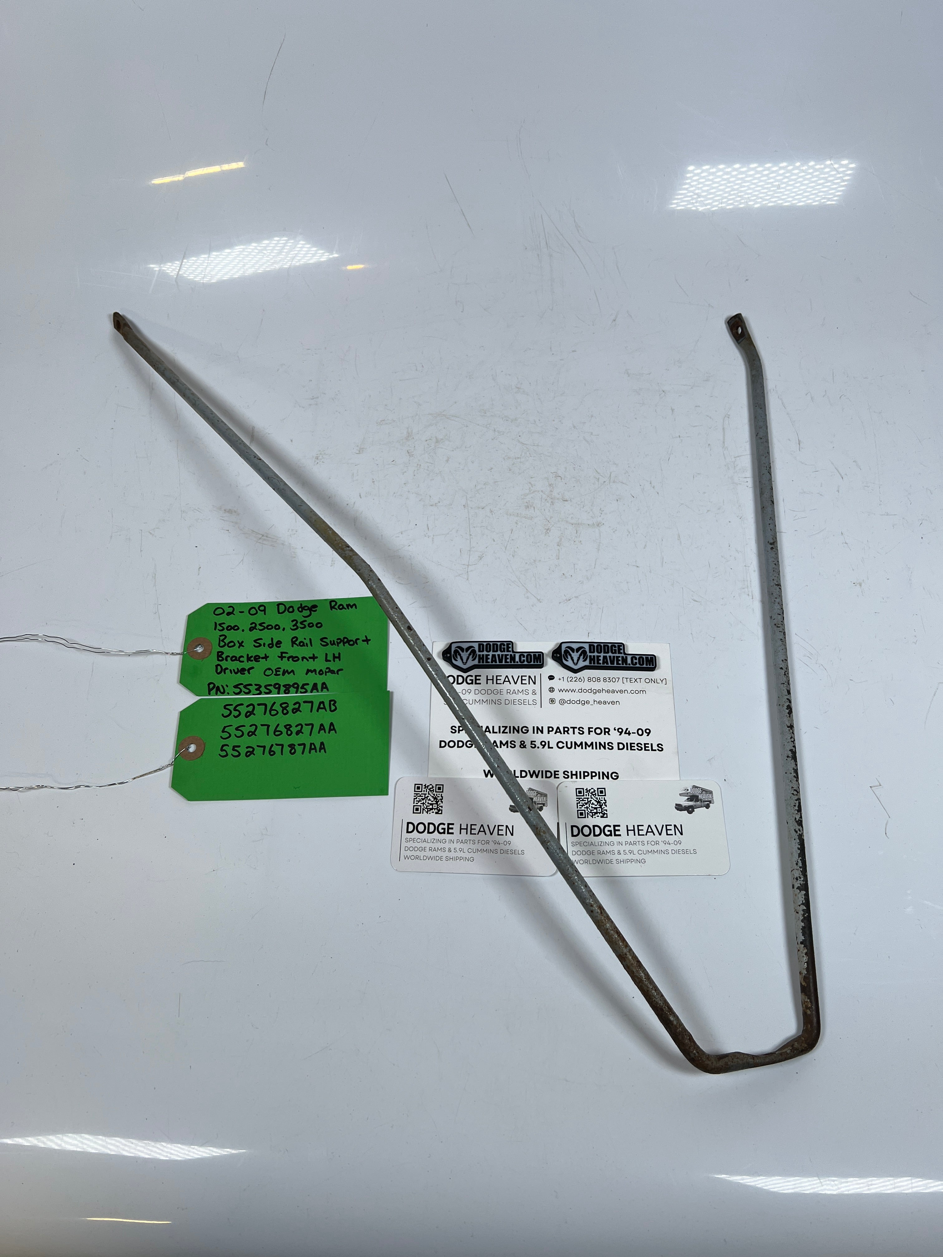 2002-2009 Dodge Ram 1500-3500 Box Side Rail Support Bracket Front LH
