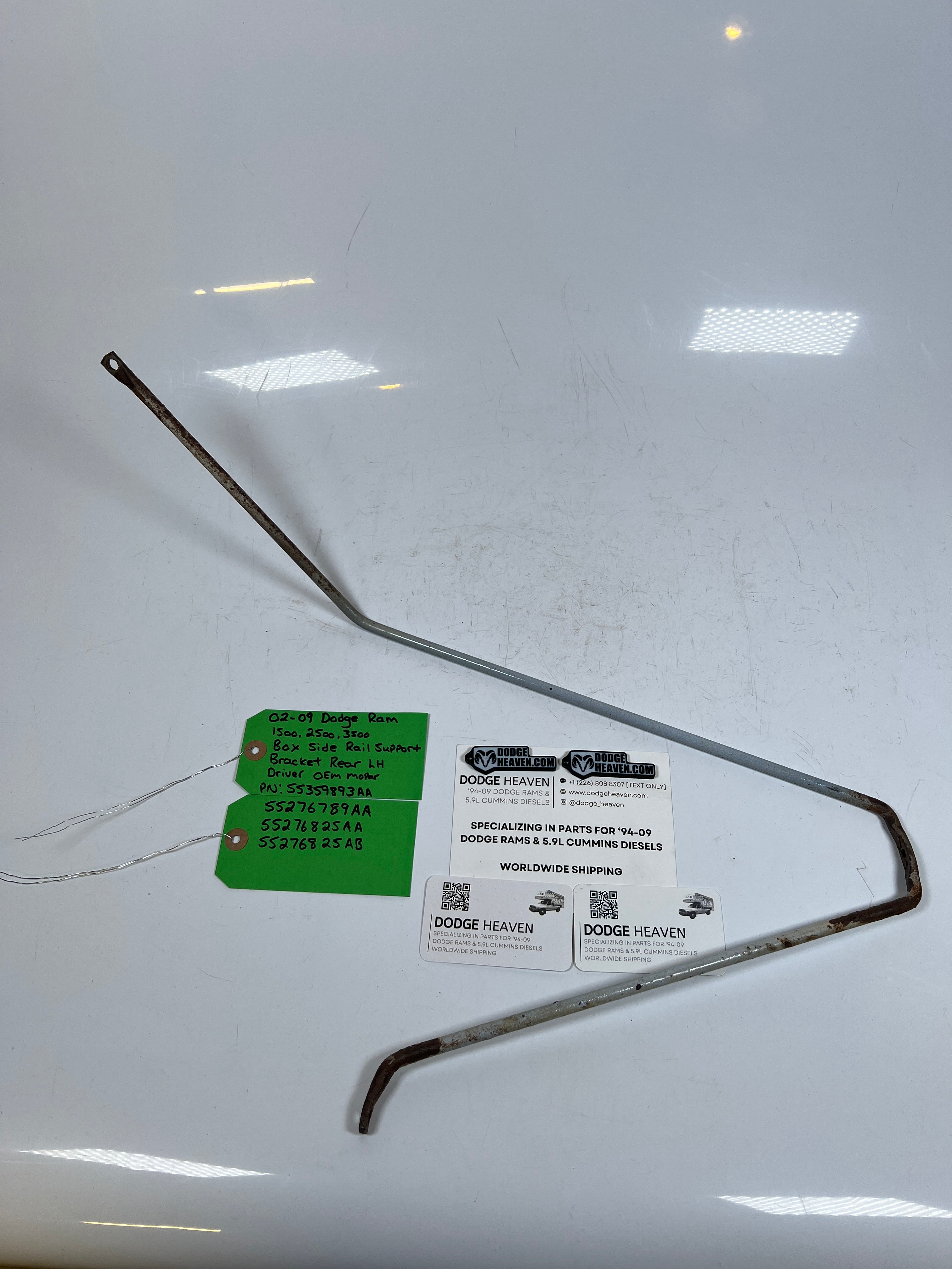 2002-2009 Dodge Ram 1500-3500 Box Side Rail Support Bracket Rear LH
