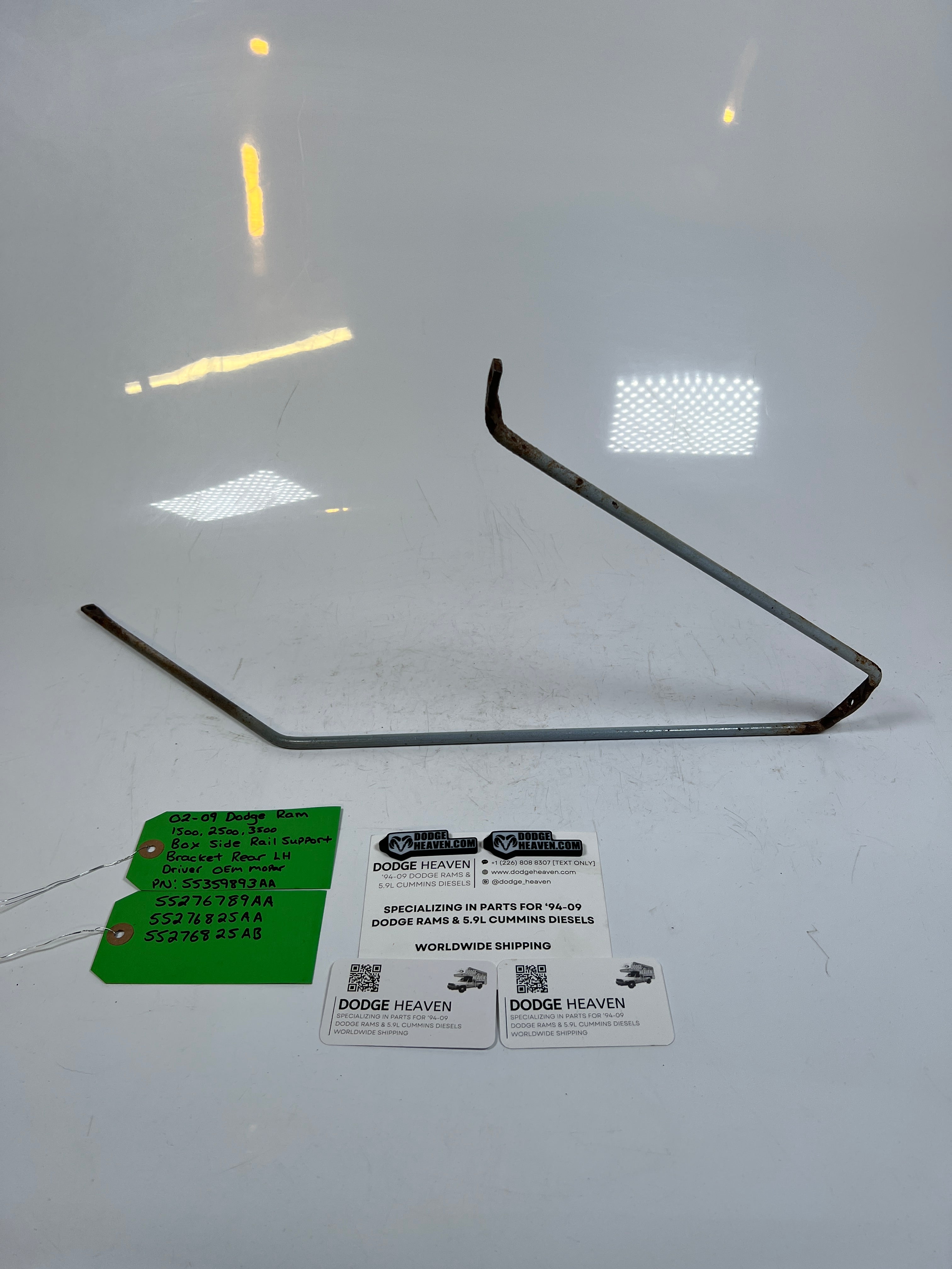 2002-2009 Dodge Ram 1500-3500 Box Side Rail Support Bracket Rear LH