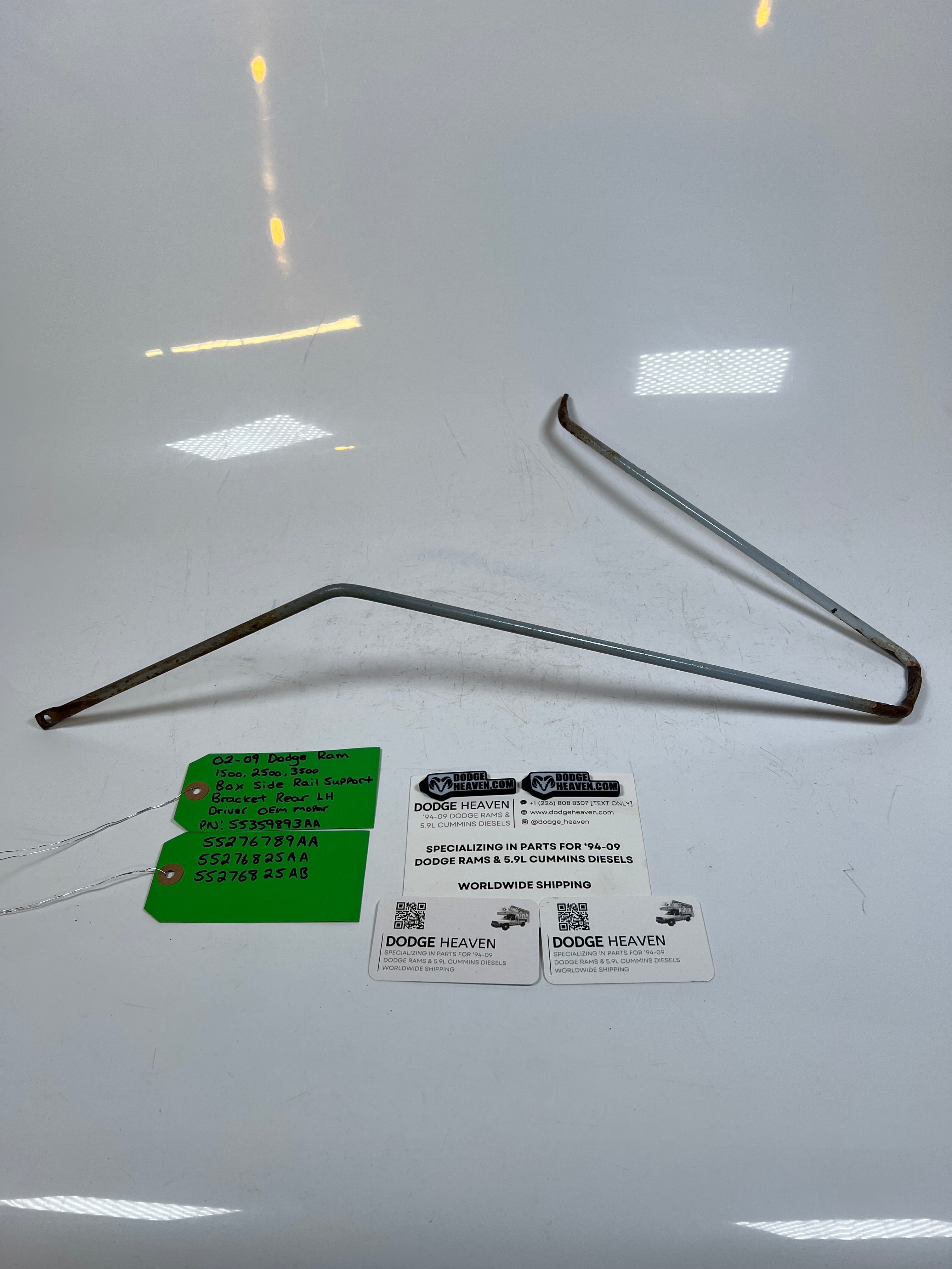 2002-2009 Dodge Ram 1500-3500 Box Side Rail Support Bracket Rear LH