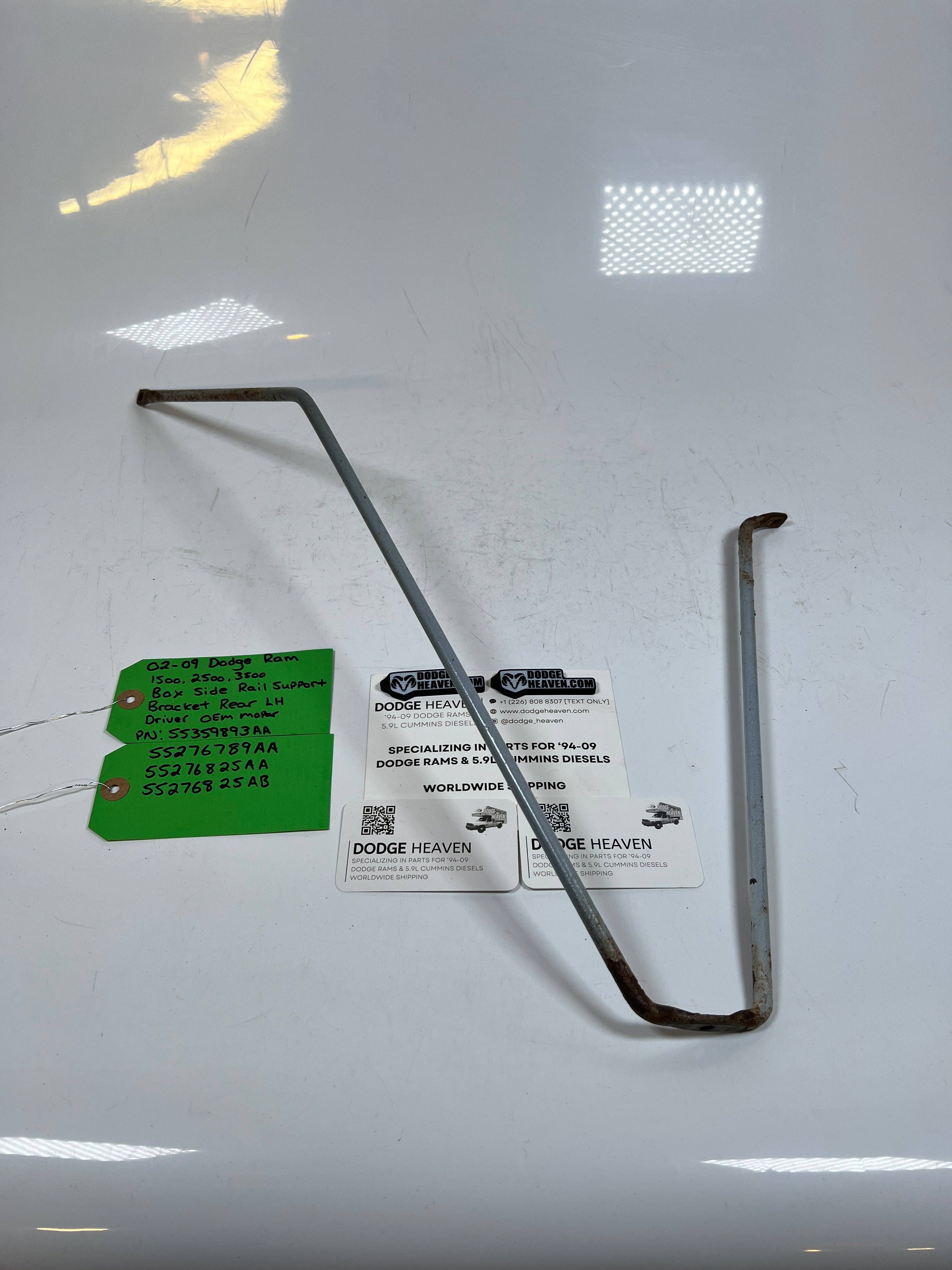 2002-2009 Dodge Ram 1500-3500 Box Side Rail Support Bracket Rear LH