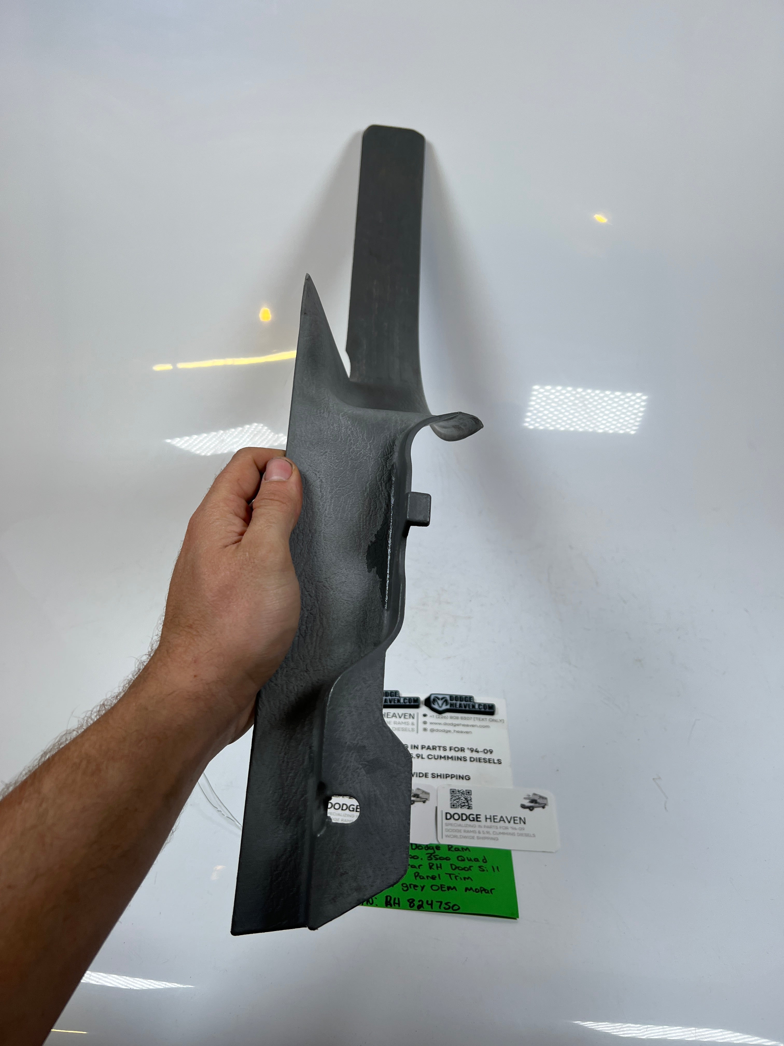 2006-2009 Dodge Ram 1500-3500 Quad Cab Rear RH Door Sill Panel Light Grey