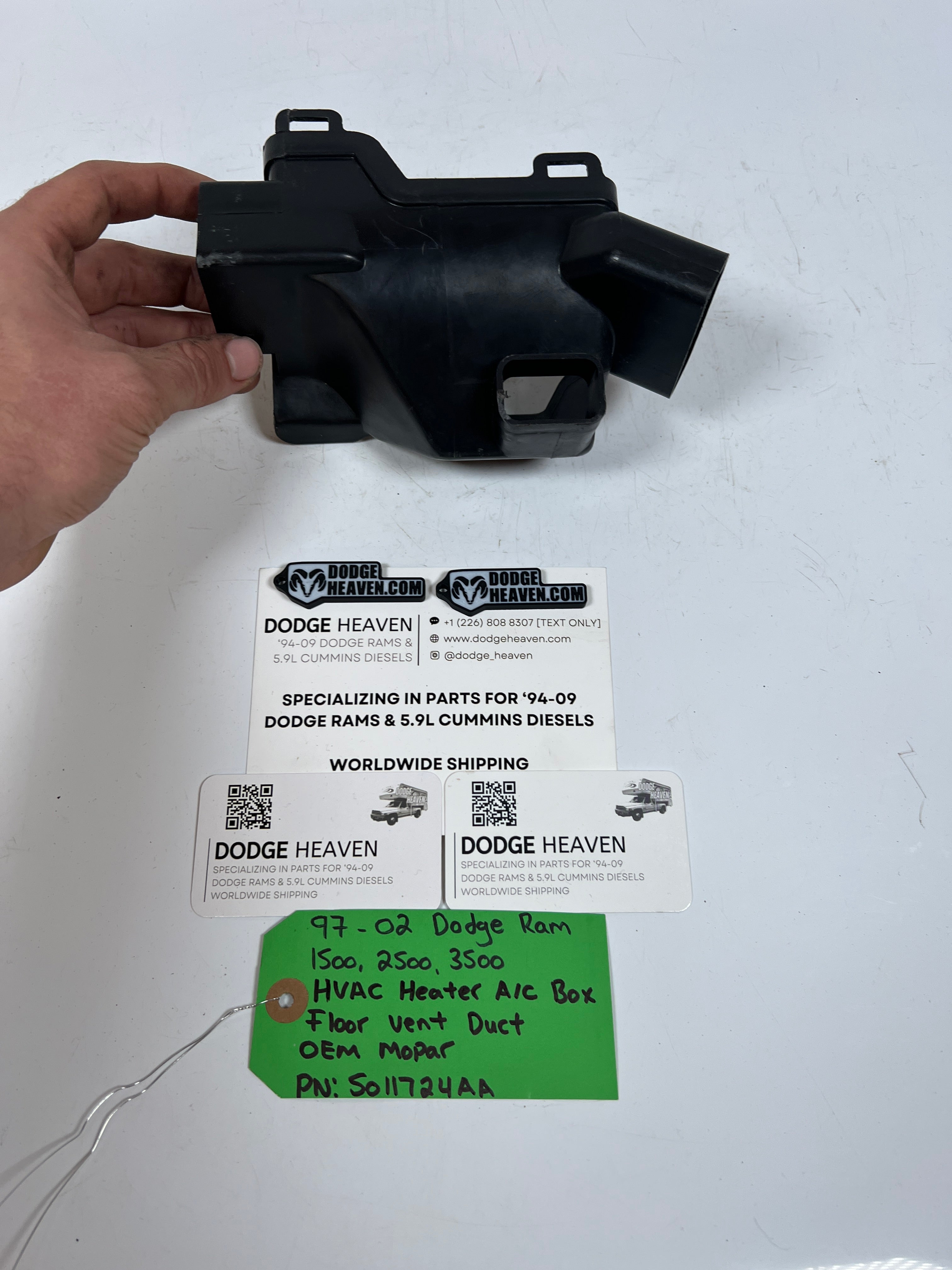 1997-2002 Dodge Ram HVAC Heater A/C AC Box Floor Vent Duct