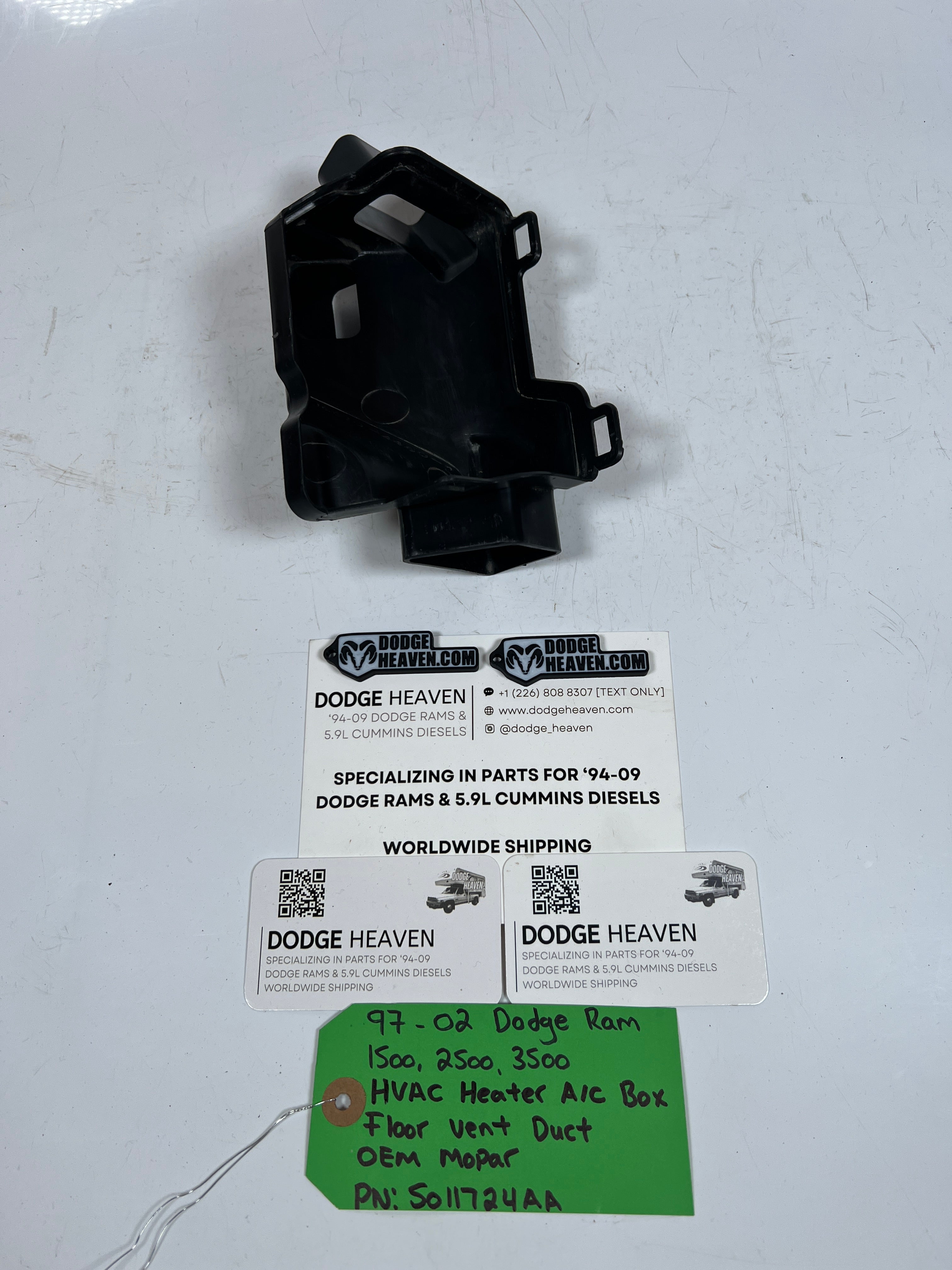 1997-2002 Dodge Ram HVAC Heater A/C AC Box Floor Vent Duct