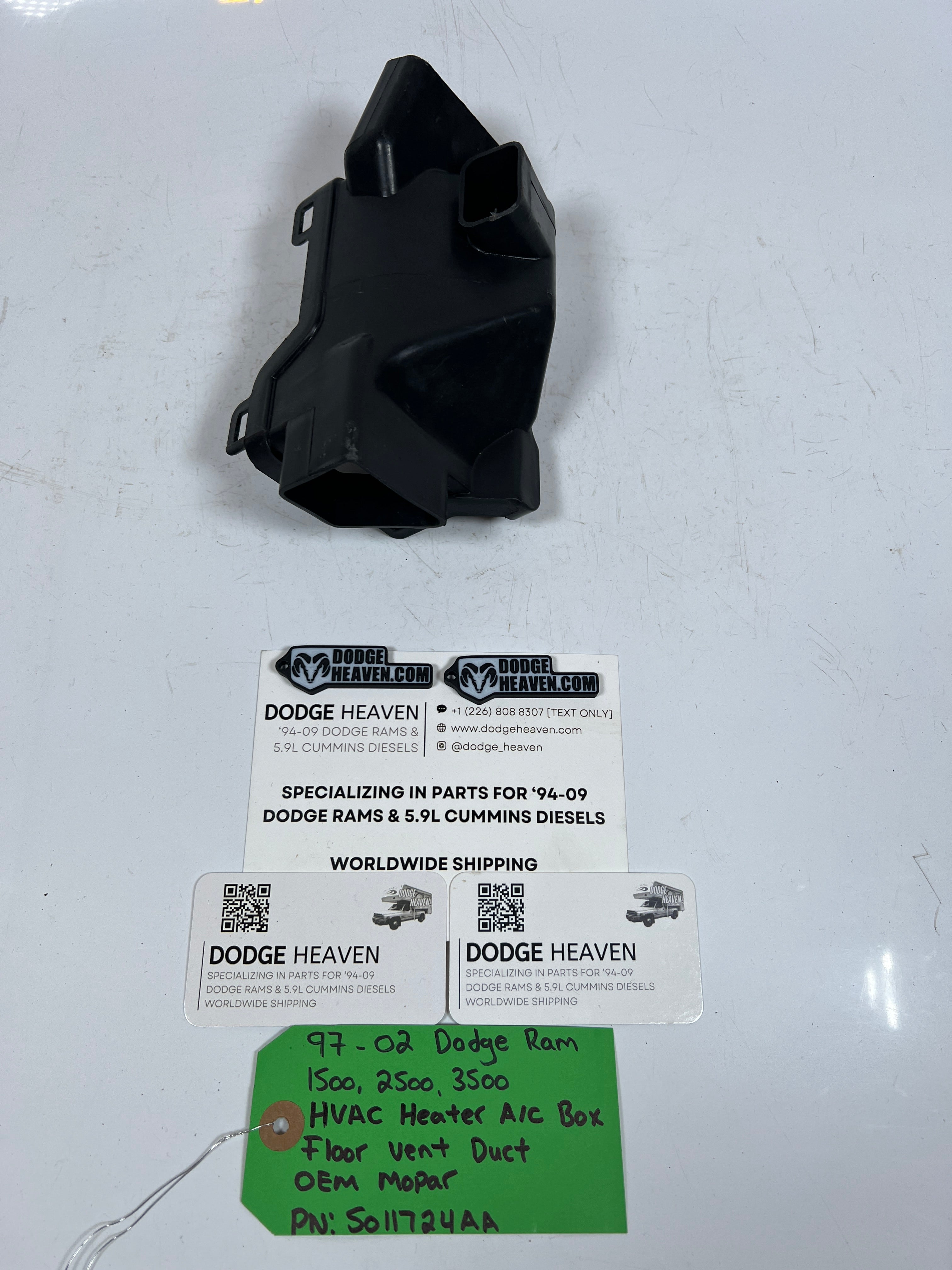 1997-2002 Dodge Ram HVAC Heater A/C AC Box Floor Vent Duct