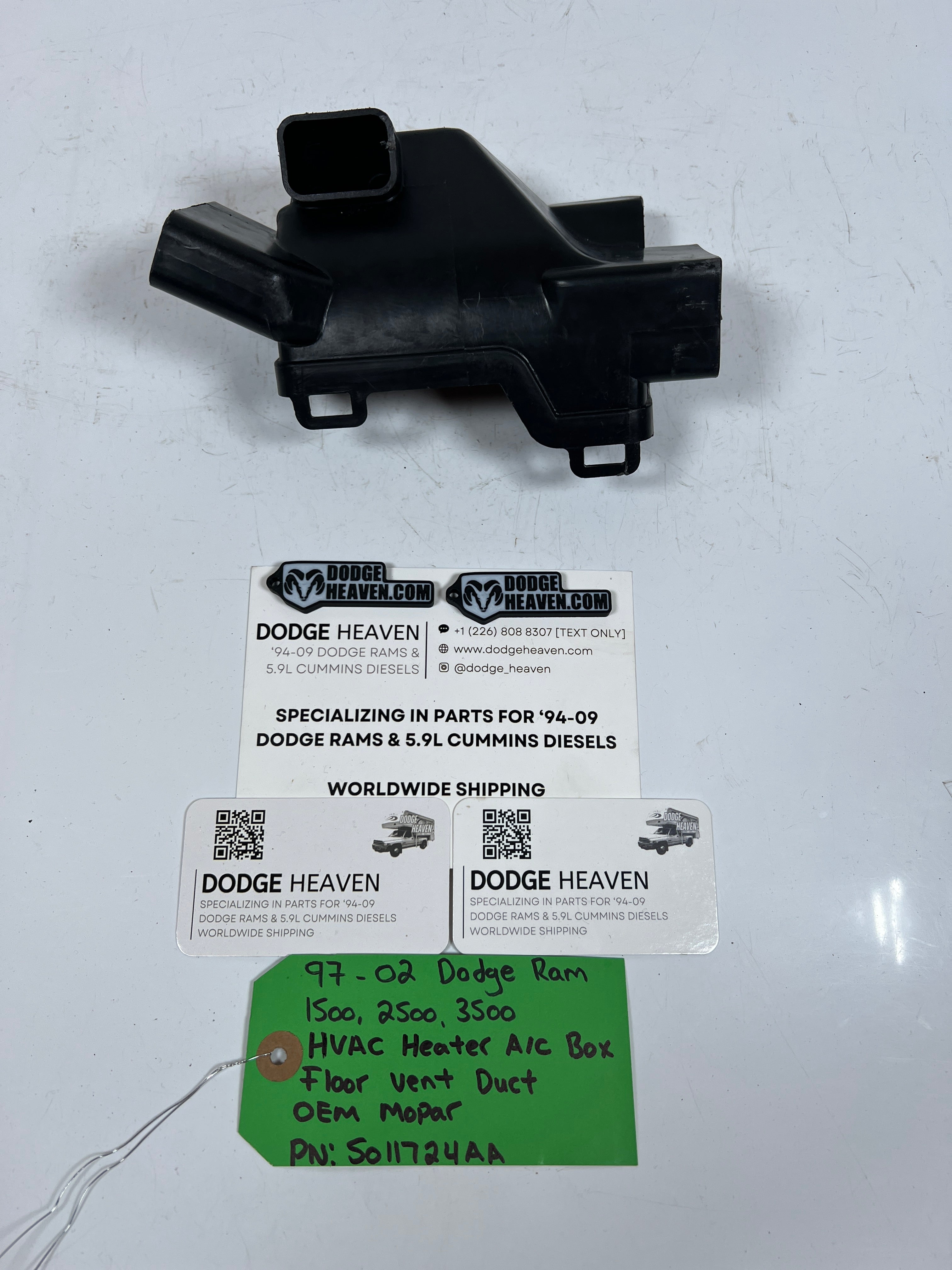 1997-2002 Dodge Ram HVAC Heater A/C AC Box Floor Vent Duct