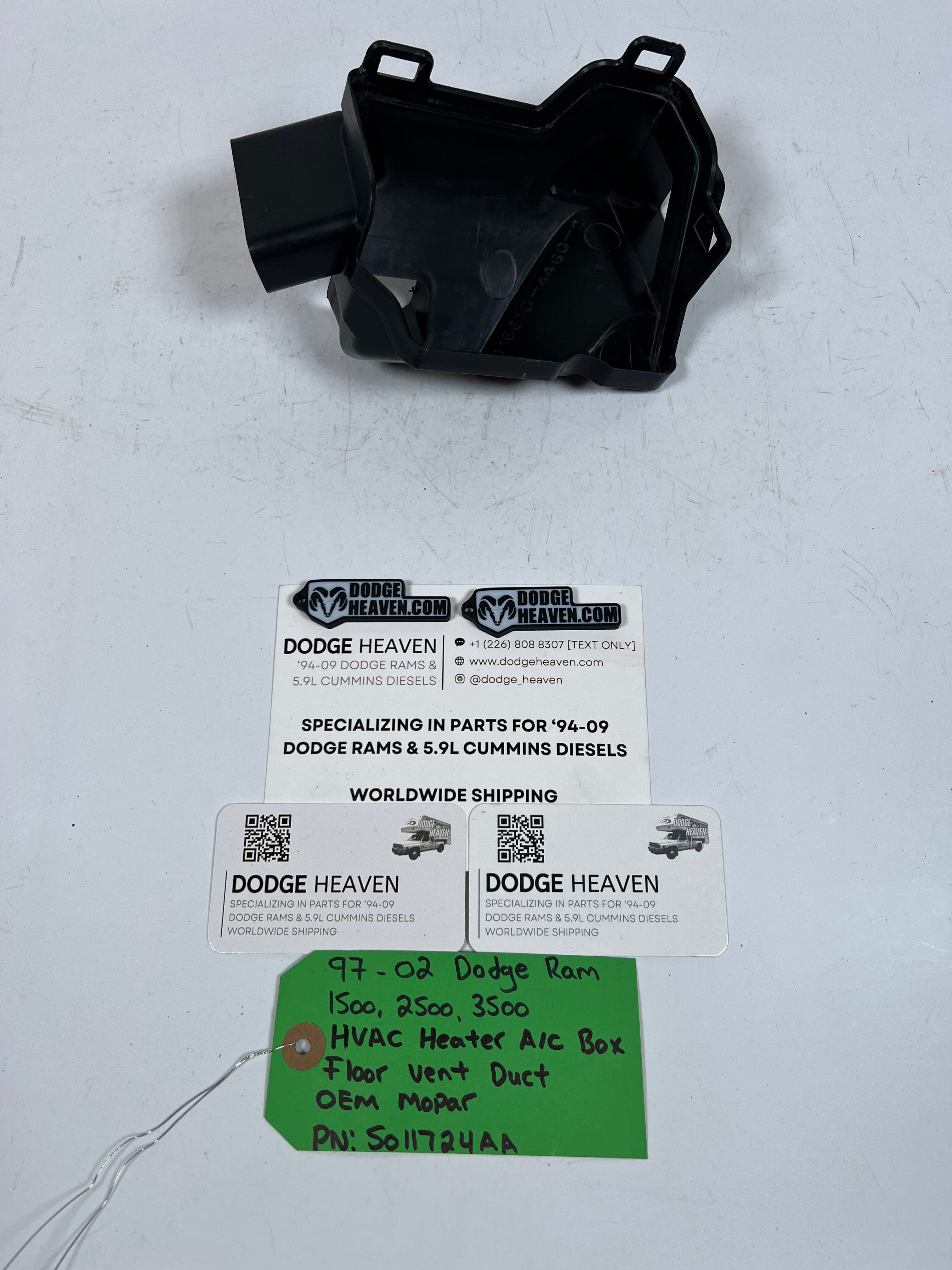 1997-2002 Dodge Ram HVAC Heater A/C AC Box Floor Vent Duct