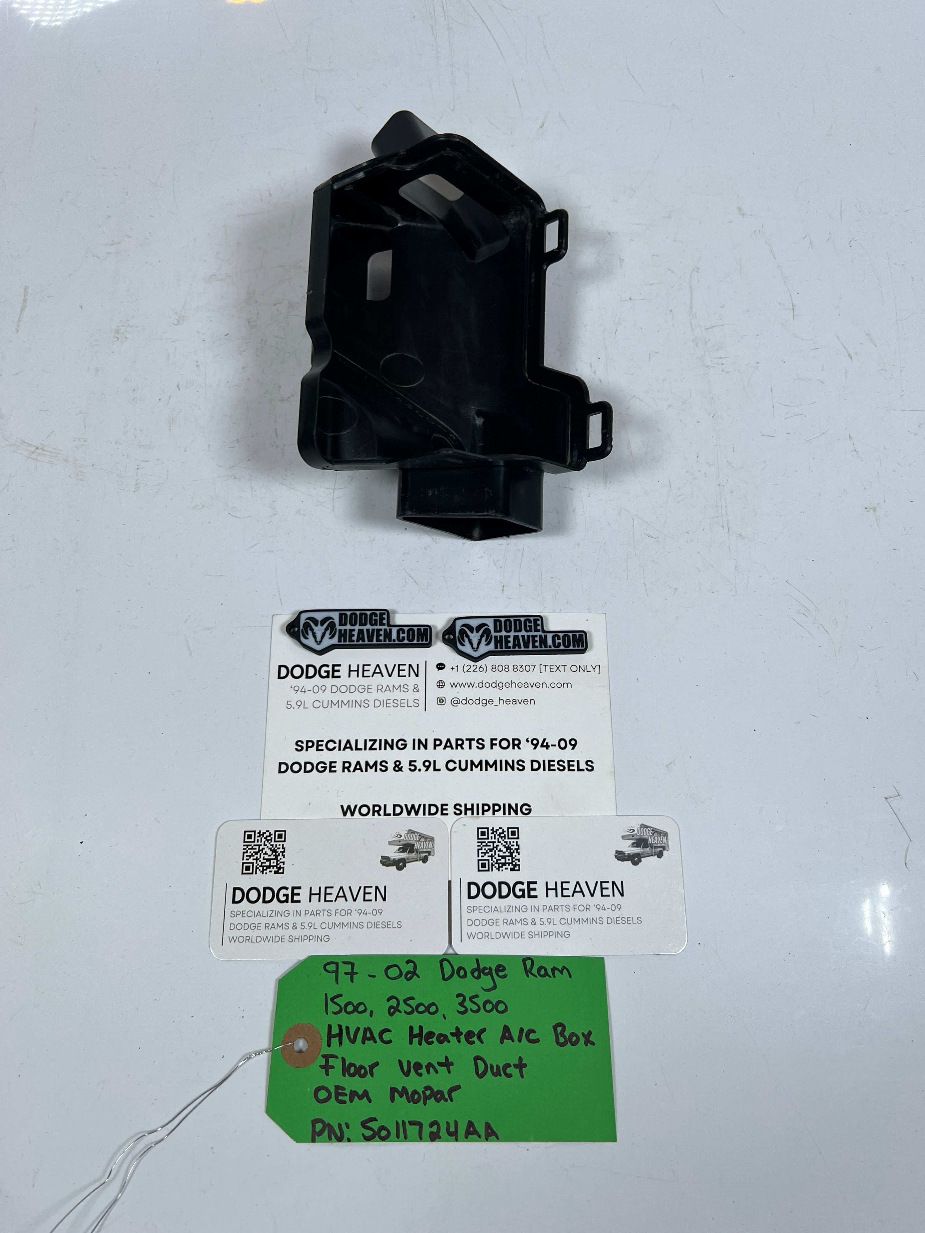 1997-2002 Dodge Ram HVAC Heater A/C AC Box Floor Vent Duct