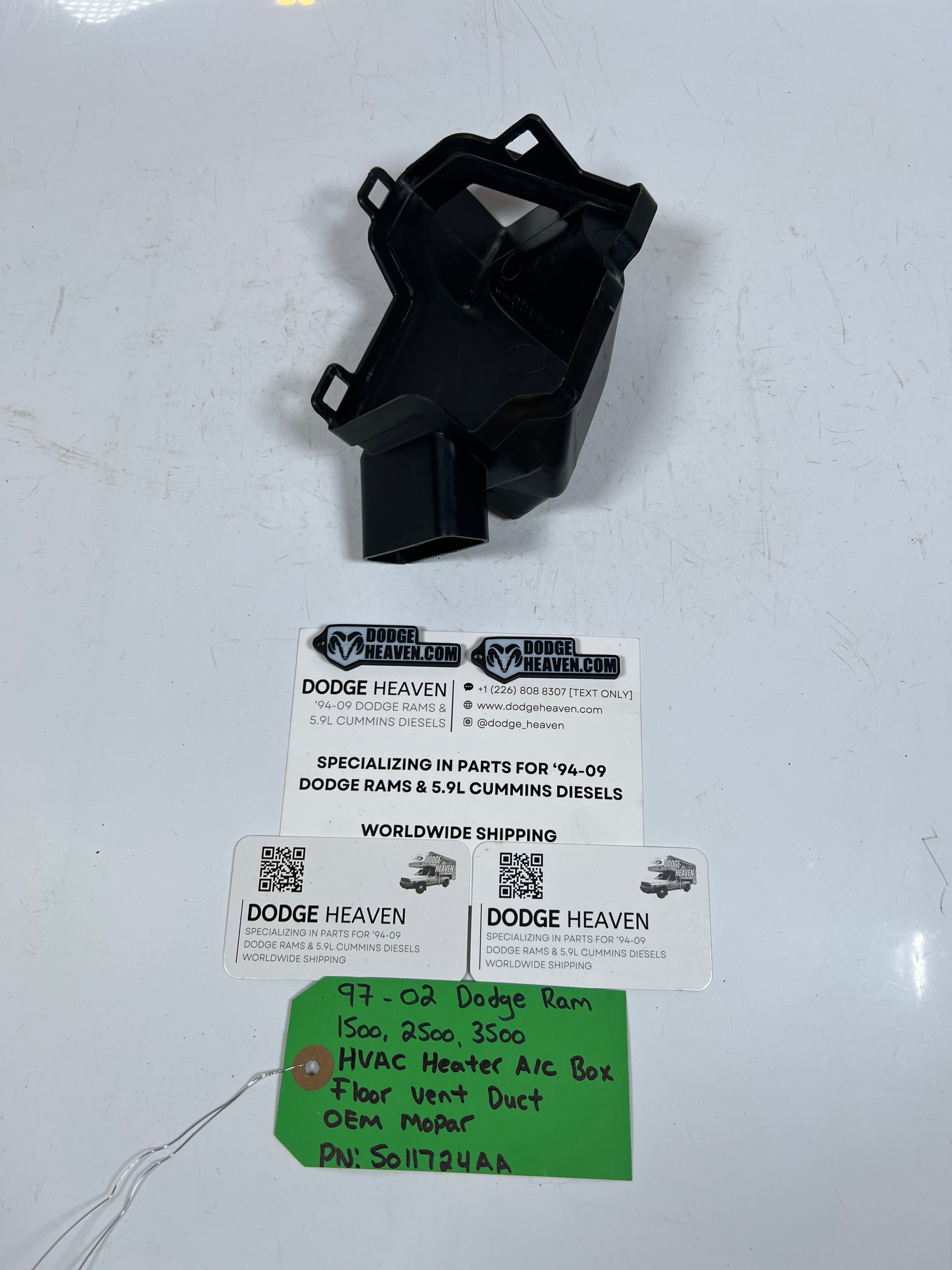 1997-2002 Dodge Ram HVAC Heater A/C AC Box Floor Vent Duct