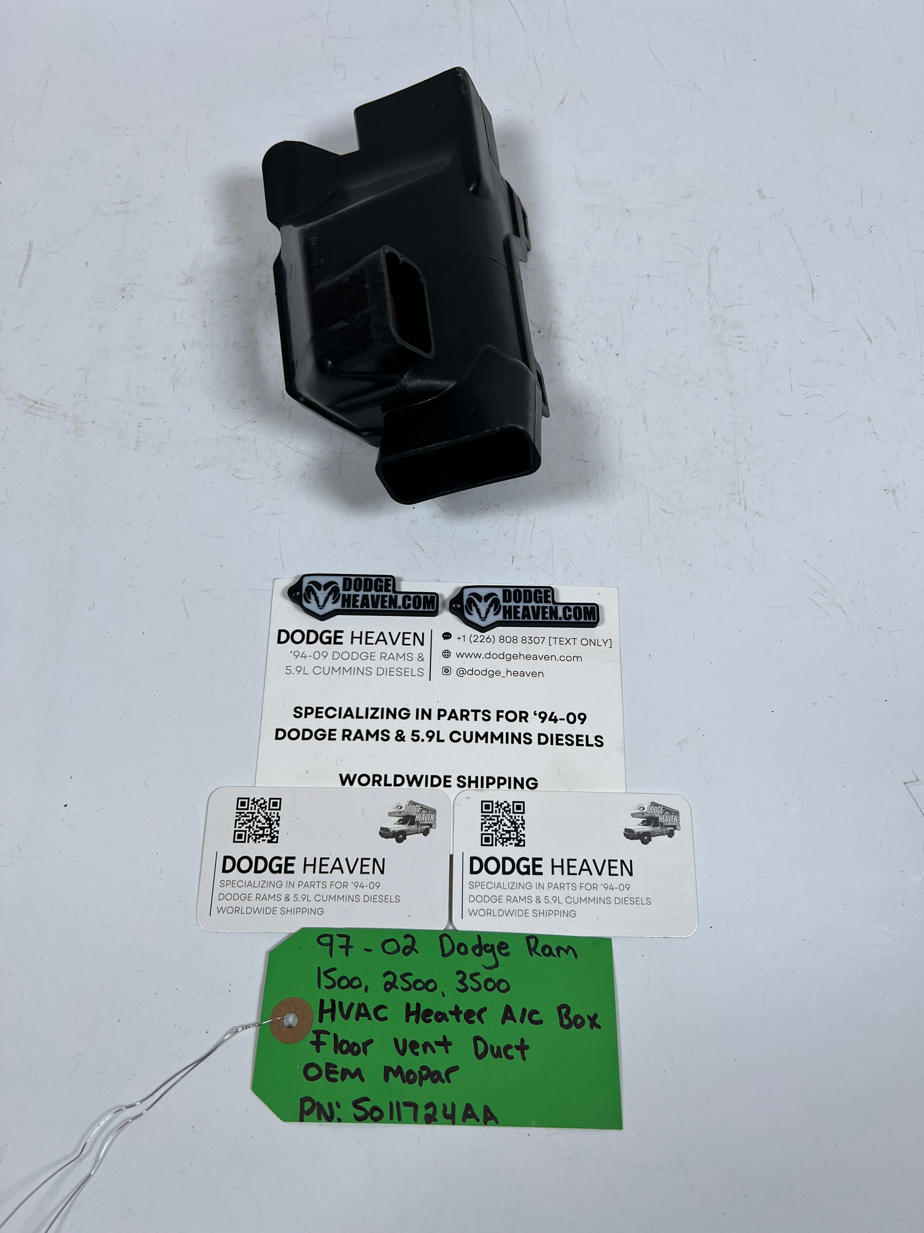 1997-2002 Dodge Ram HVAC Heater A/C AC Box Floor Vent Duct