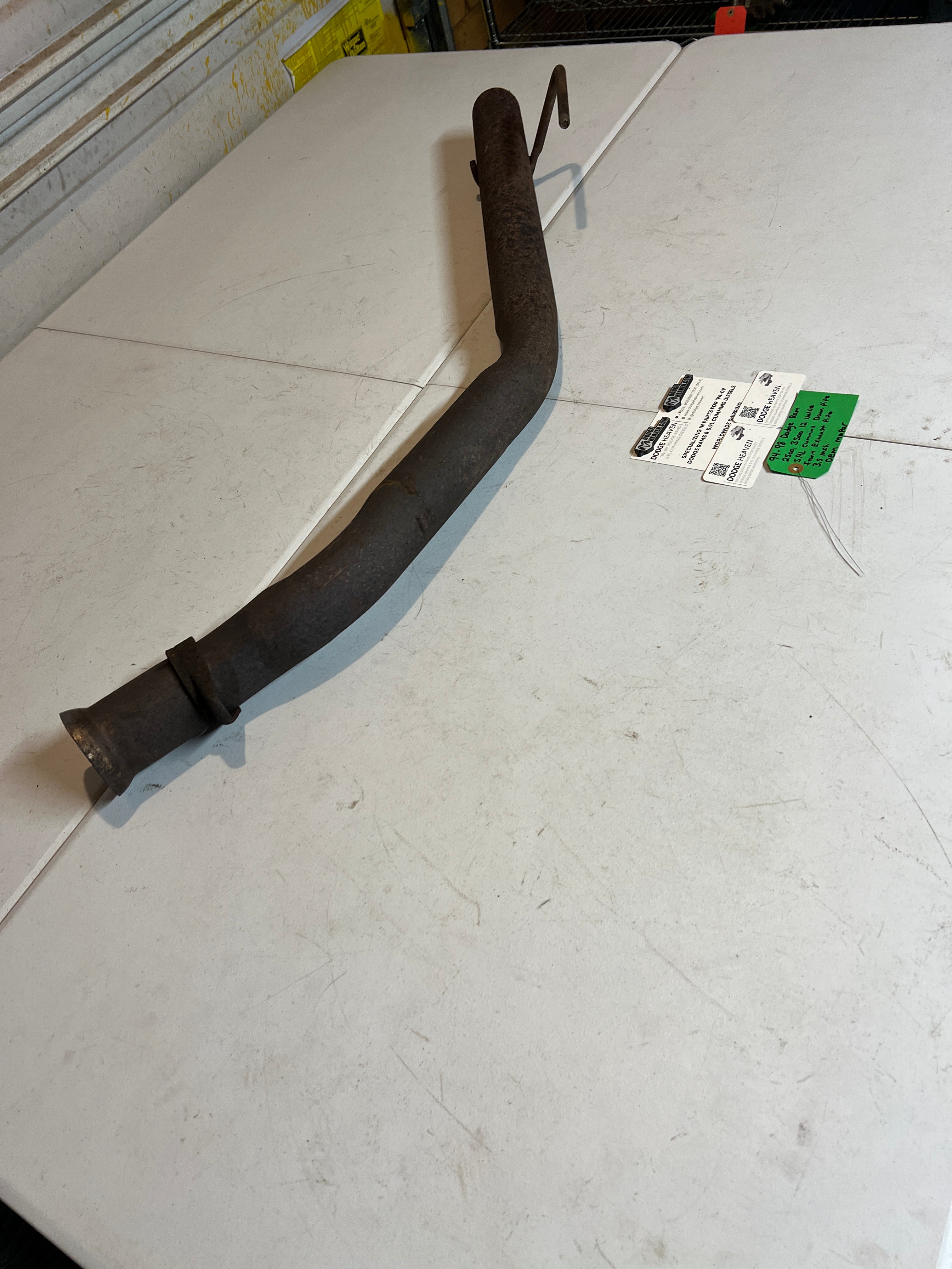 1994-1998 Dodge Ram 12 Valve 5.9L Cummins Down Pipe Exhaust Pipe 3.5 Inch
