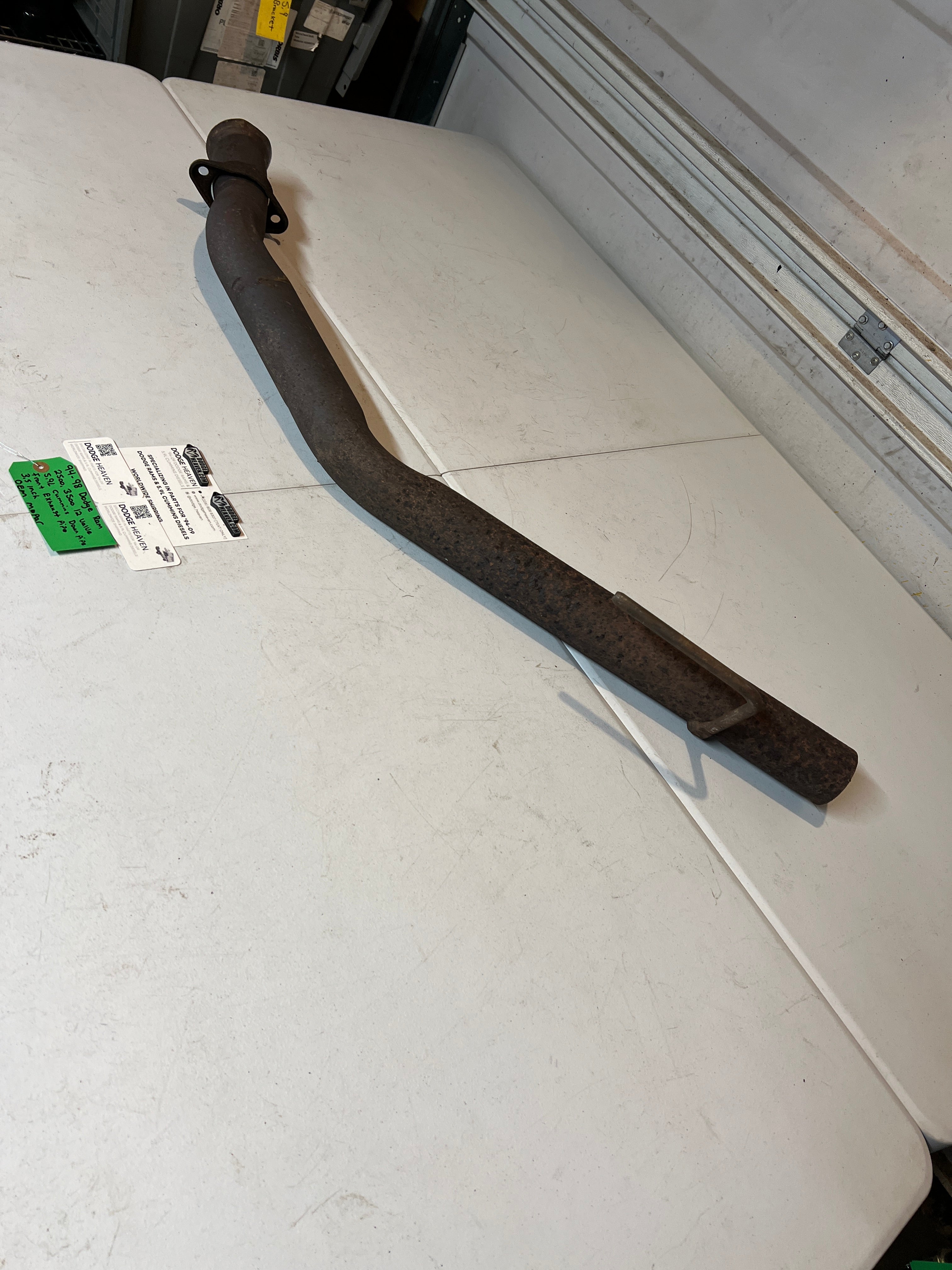 1994-1998 Dodge Ram 12 Valve 5.9L Cummins Down Pipe Exhaust Pipe 3.5 Inch