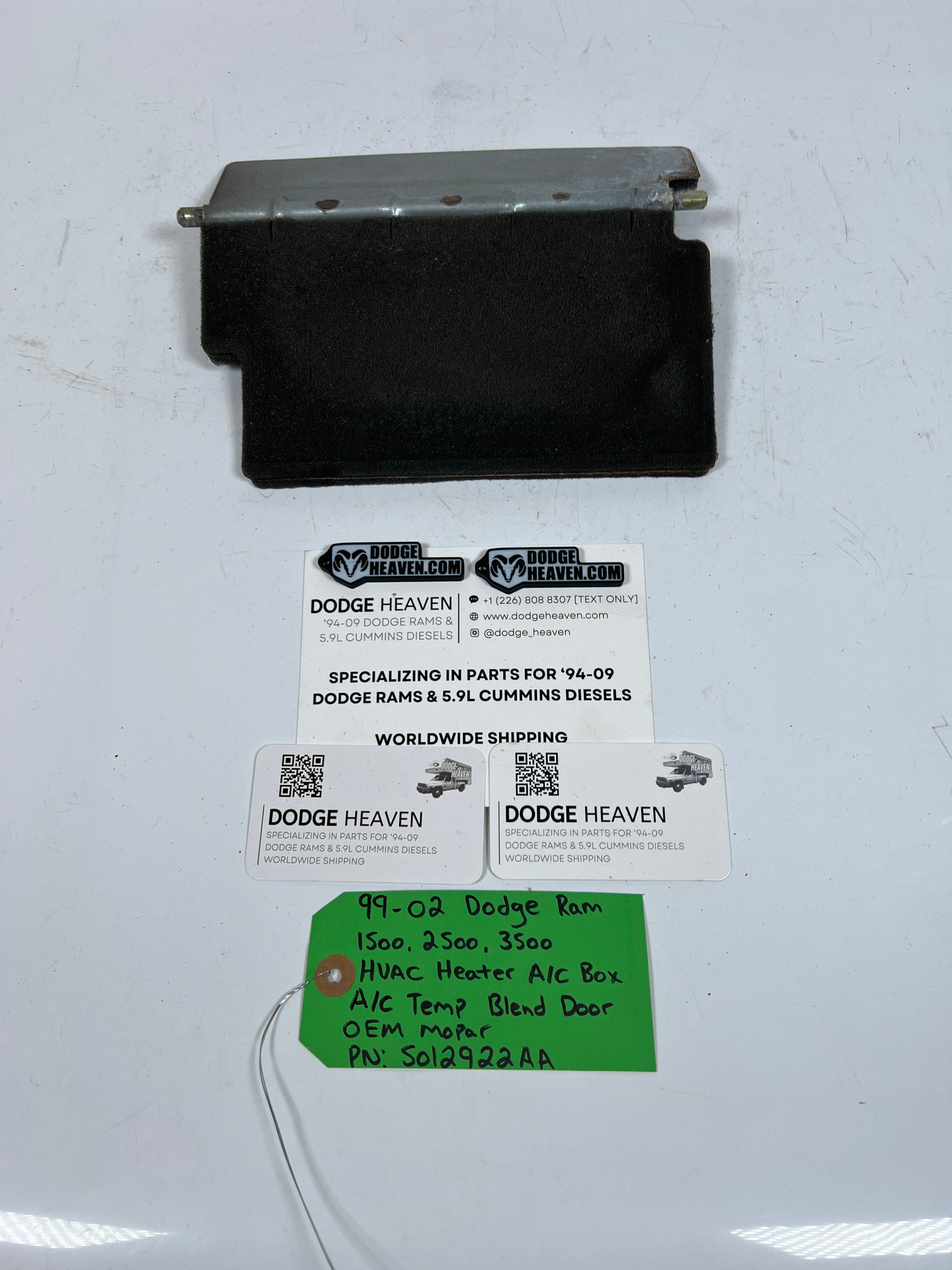 1999-2002 Dodge Ram 1500-3500 HVAC Heater A/C Box AC Temp Blend Door