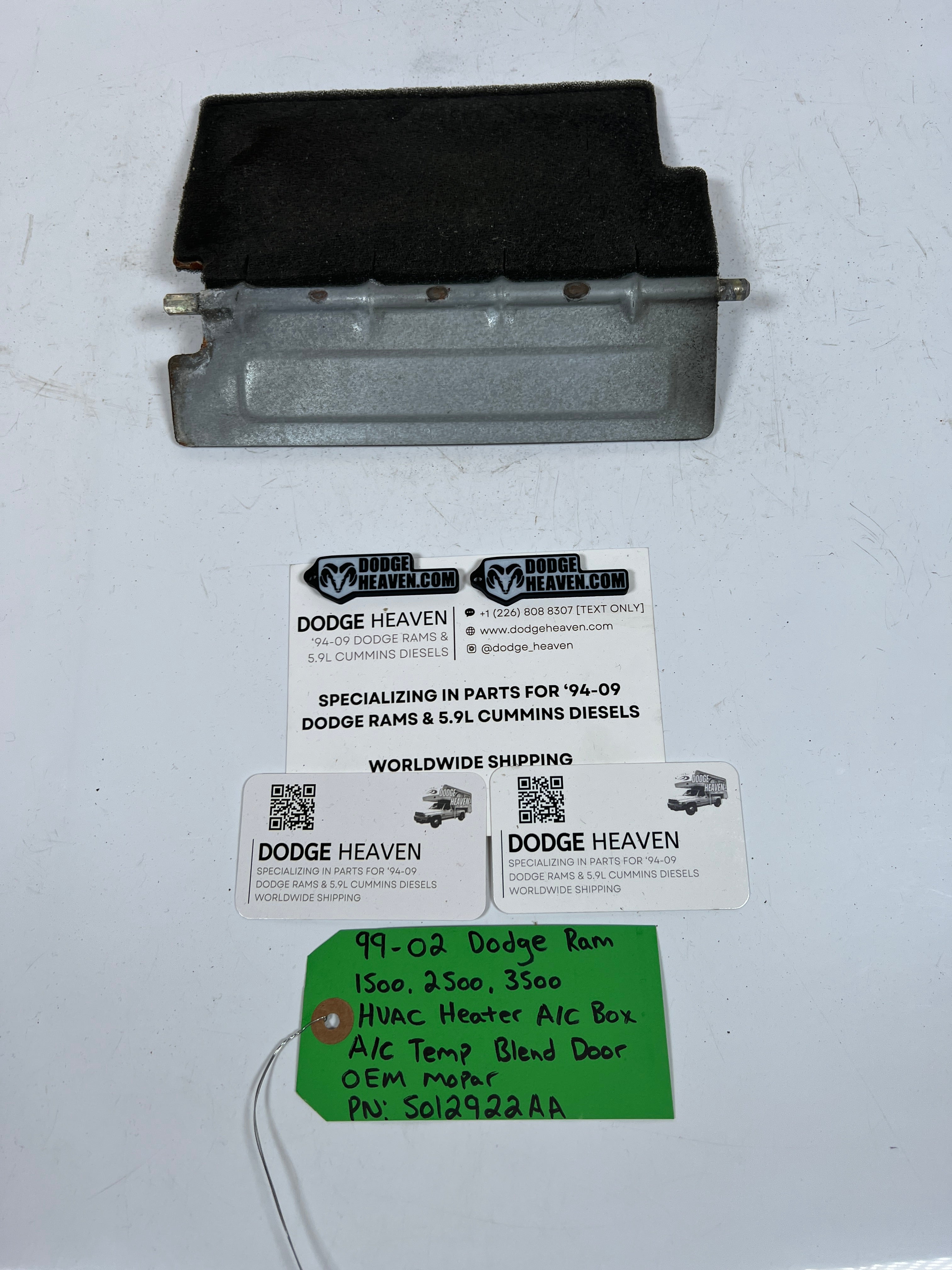 1999-2002 Dodge Ram 1500-3500 HVAC Heater A/C Box AC Temp Blend Door