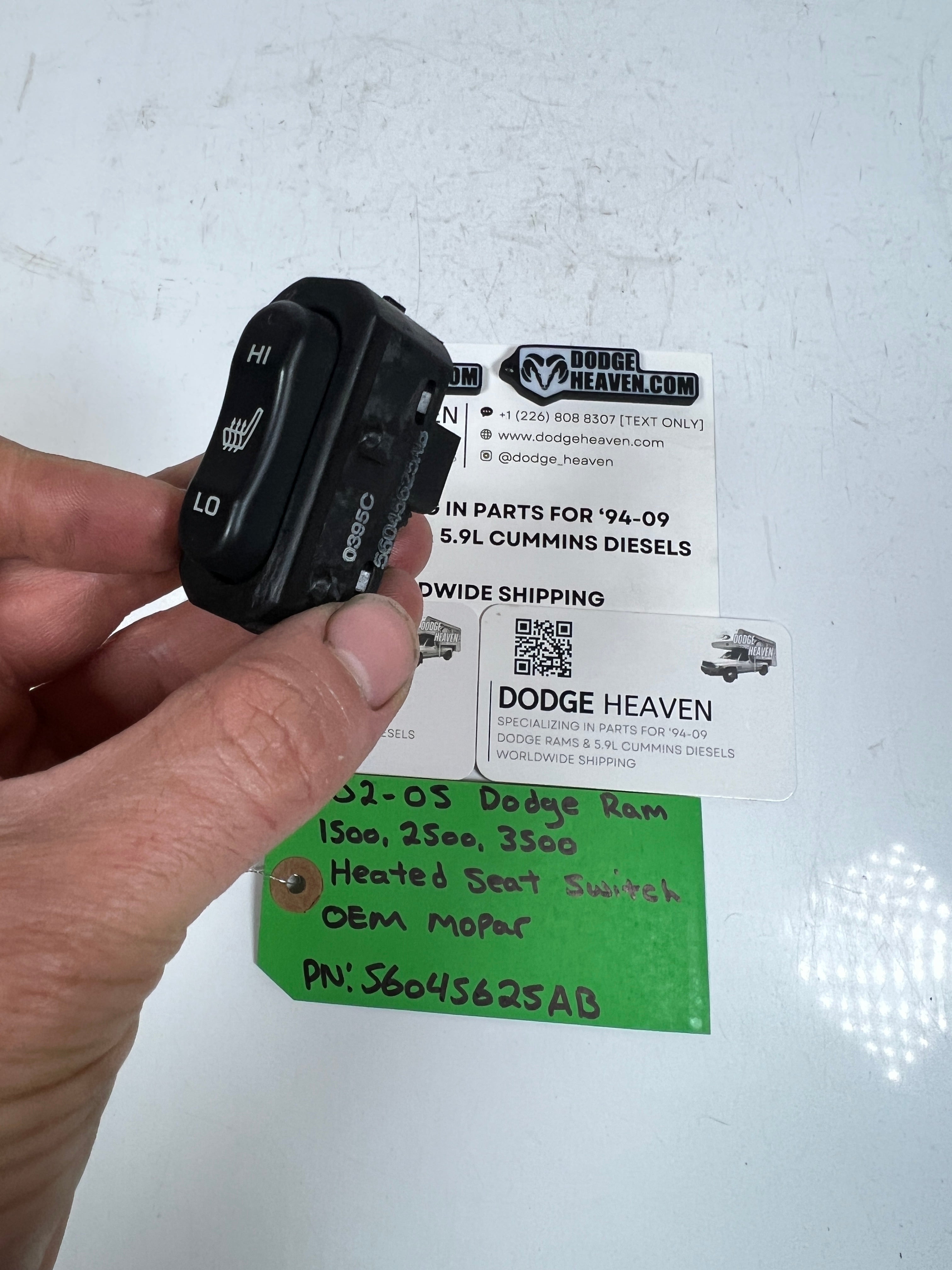 2002-2005 Dodge Ram 1500-3500 Heated Seat Switch