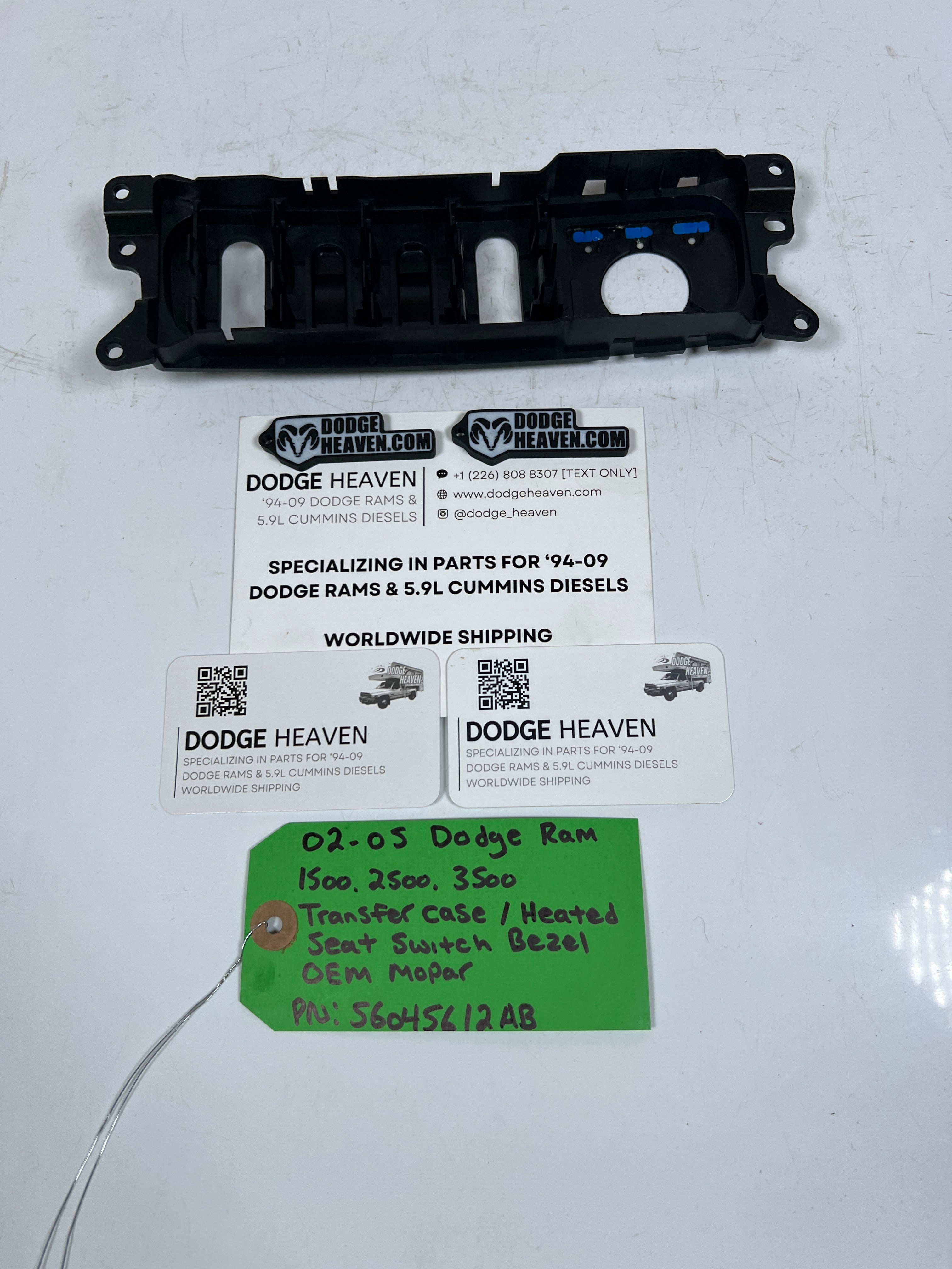 2002-2005 Dodge Ram 1500-3500 Transfer Case Heated Seat Switch Bezel