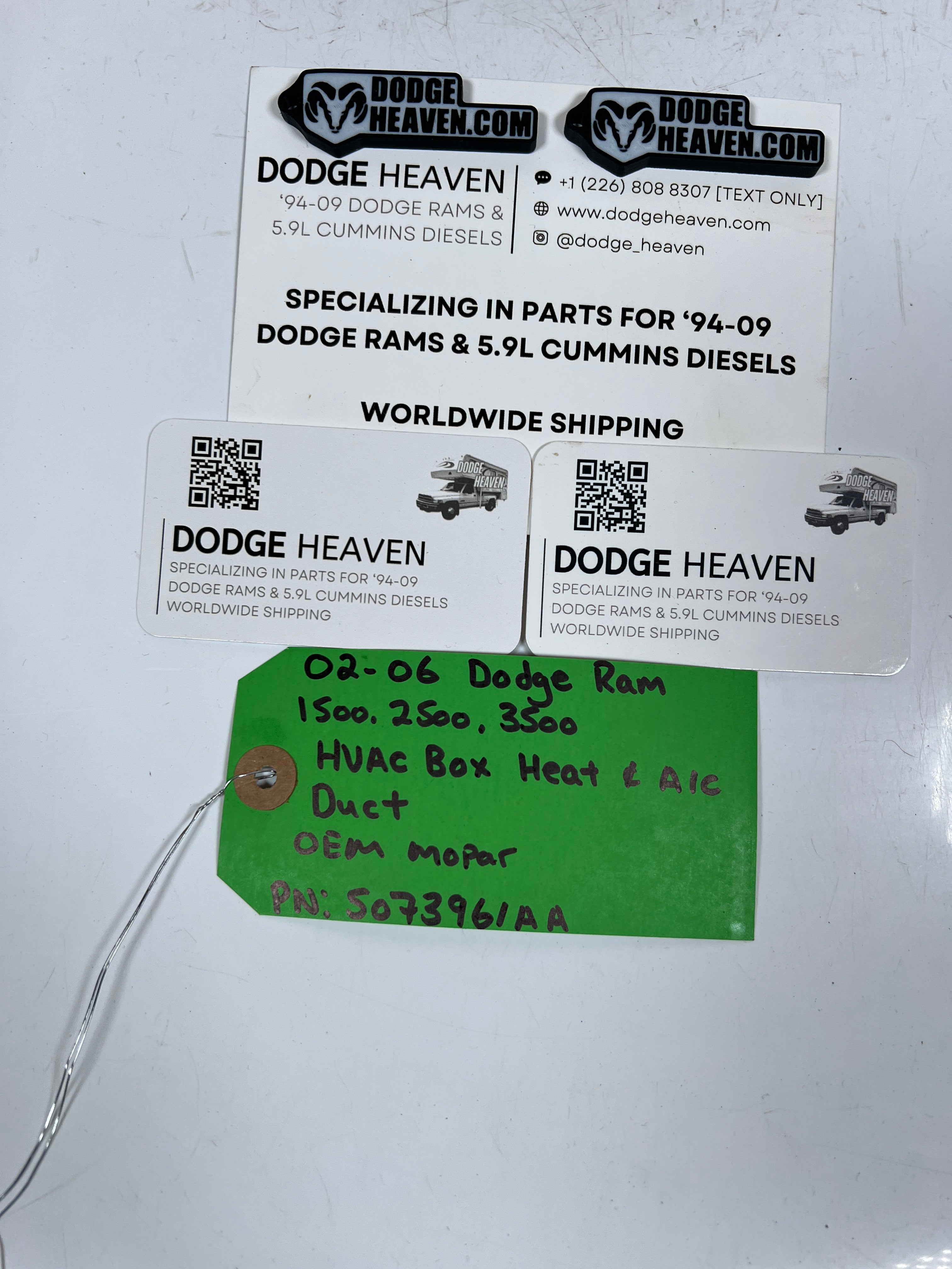 2002-2006 Dodge Ram 1500-3500 HVAC Box Heat & A/C Duct