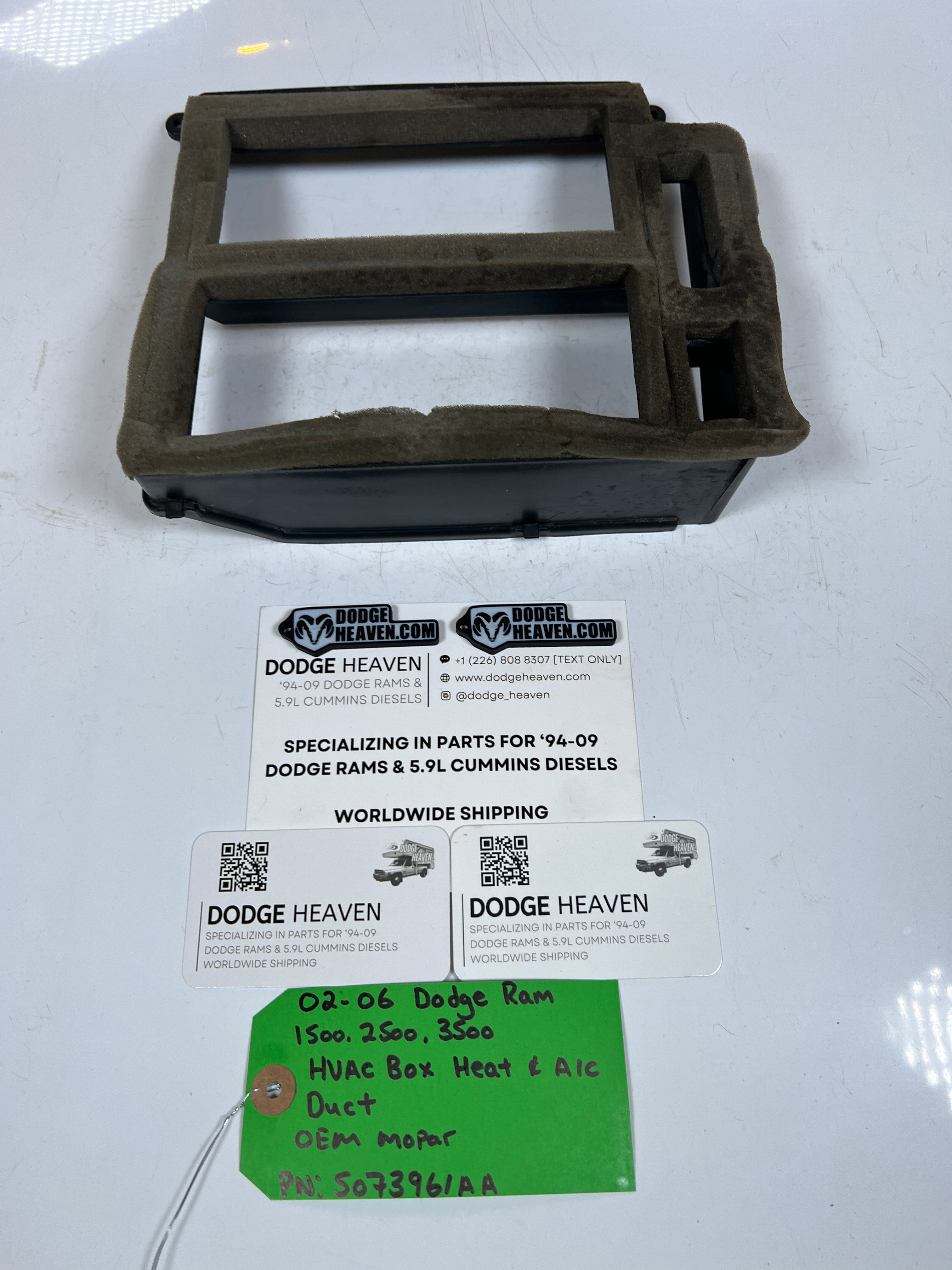 2002-2006 Dodge Ram 1500-3500 HVAC Box Heat & A/C Duct