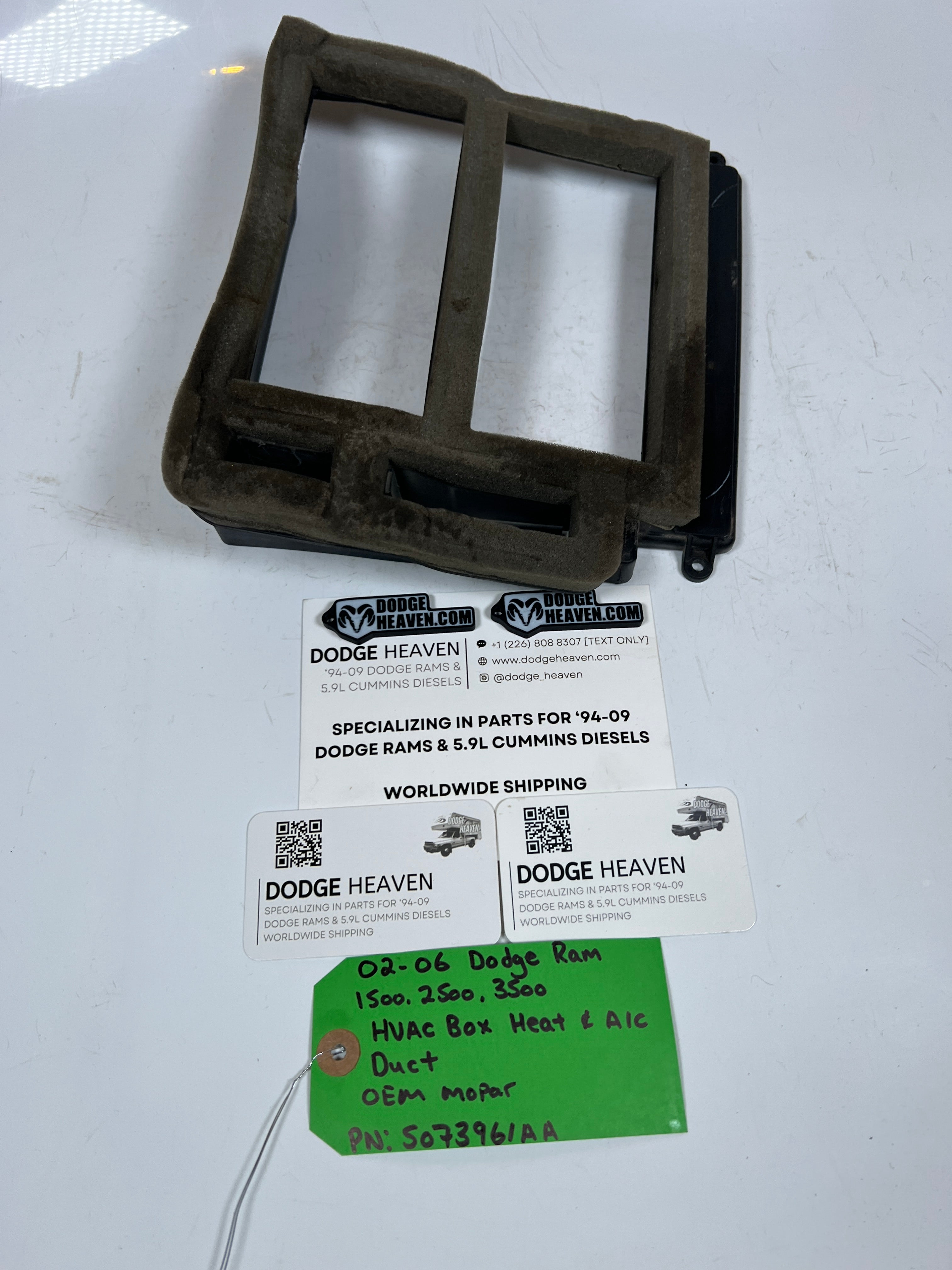 2002-2006 Dodge Ram 1500-3500 HVAC Box Heat & A/C Duct