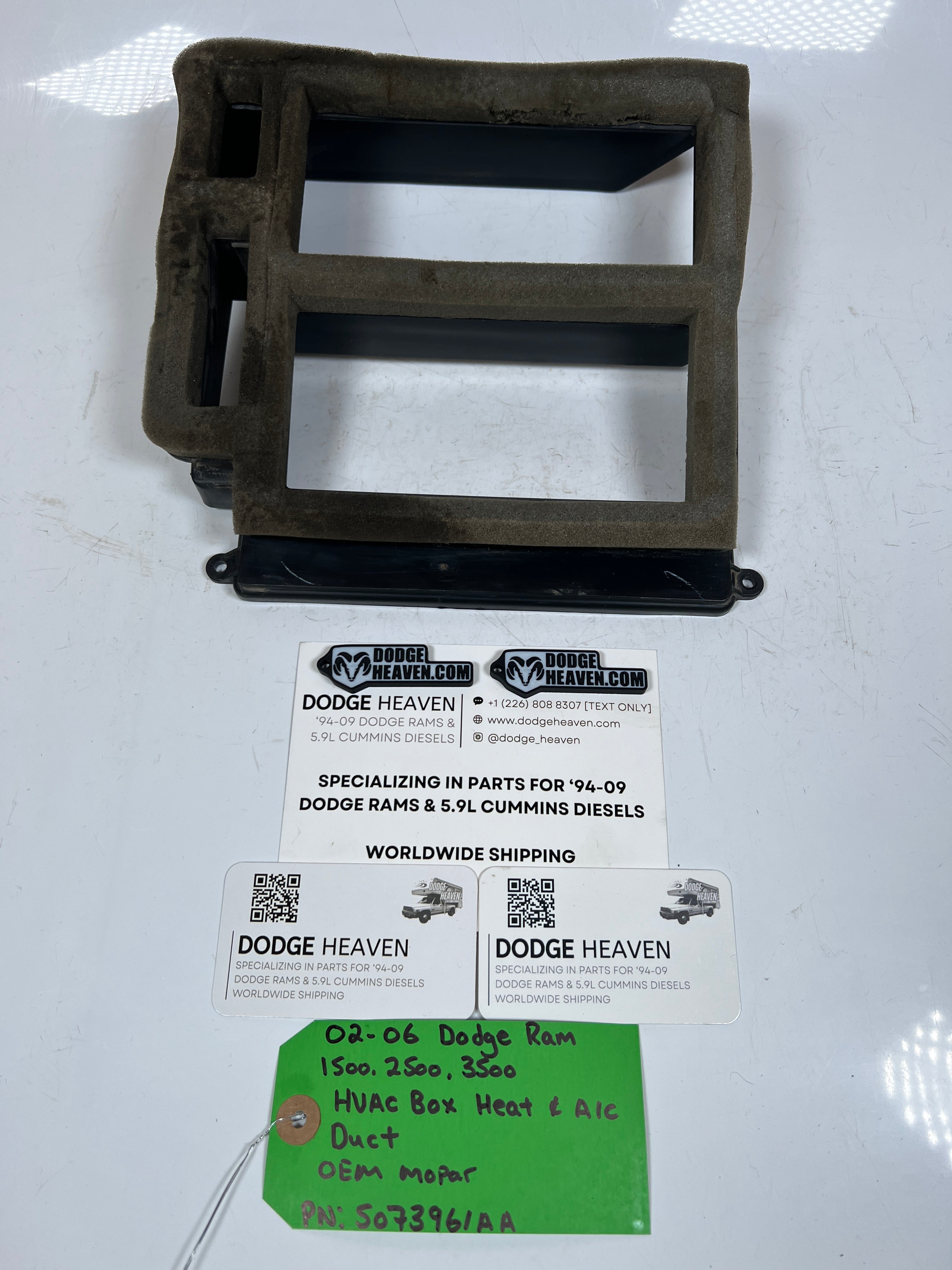 2002-2006 Dodge Ram 1500-3500 HVAC Box Heat & A/C Duct