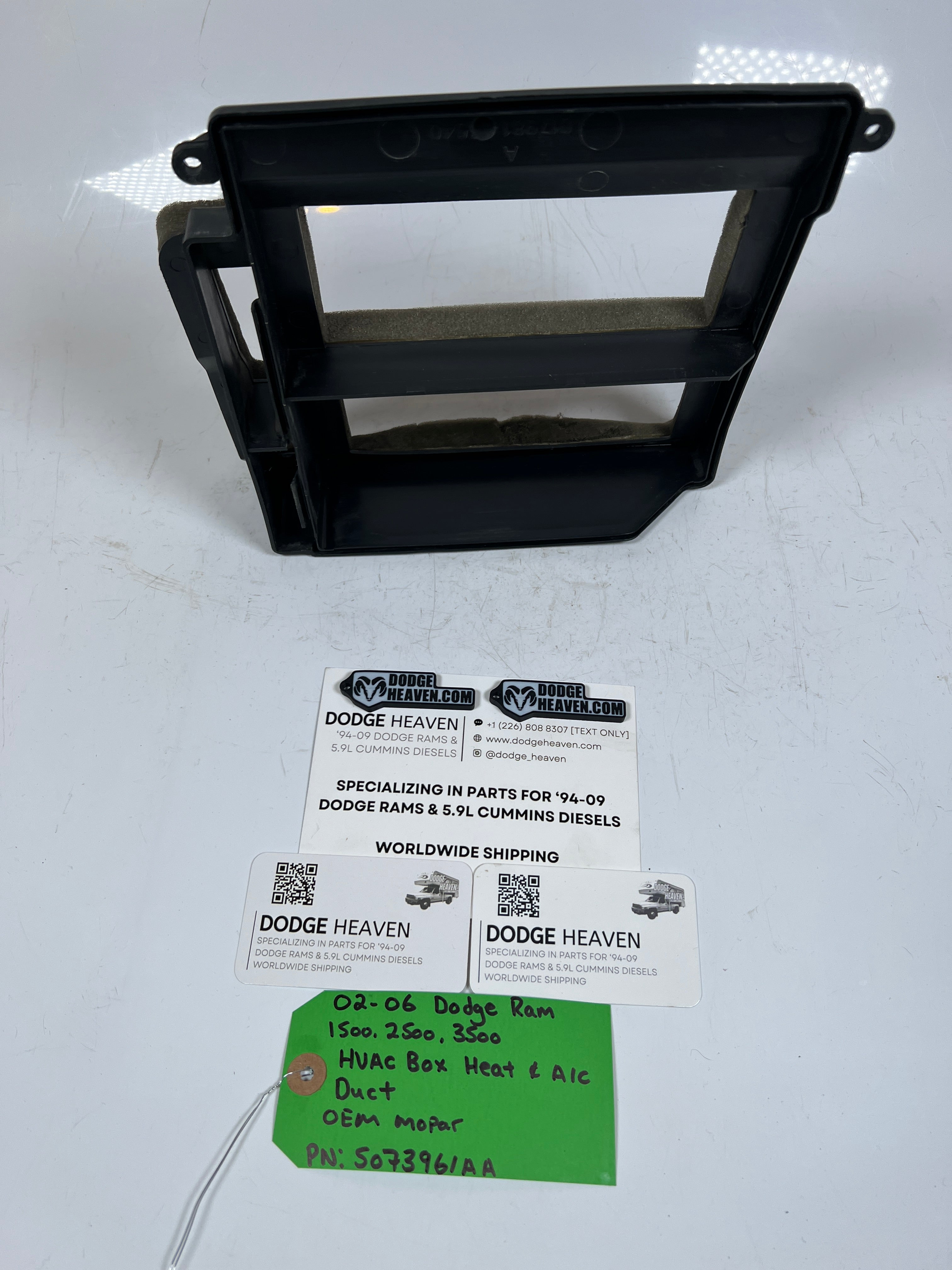 2002-2006 Dodge Ram 1500-3500 HVAC Box Heat & A/C Duct