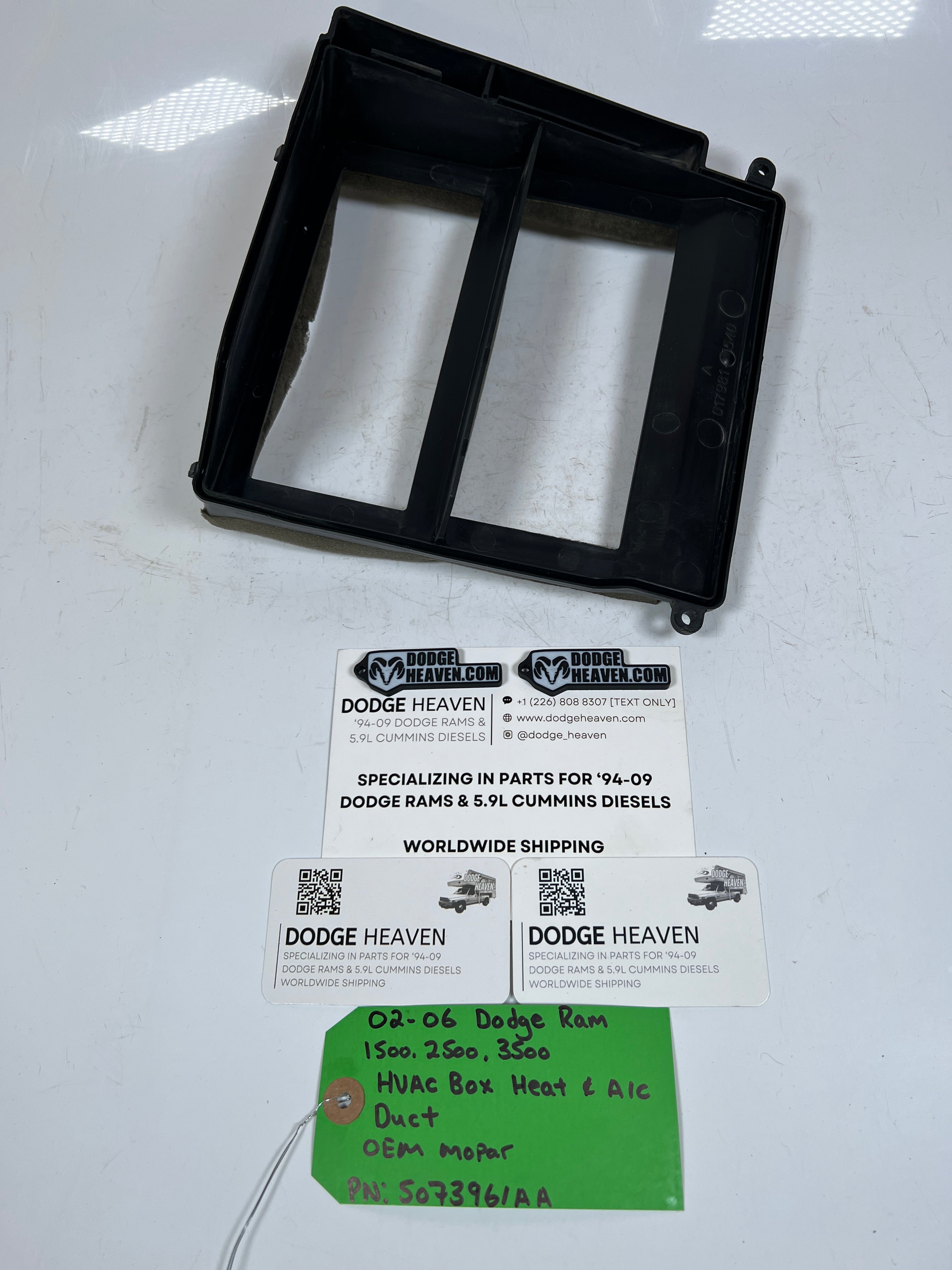 2002-2006 Dodge Ram 1500-3500 HVAC Box Heat & A/C Duct