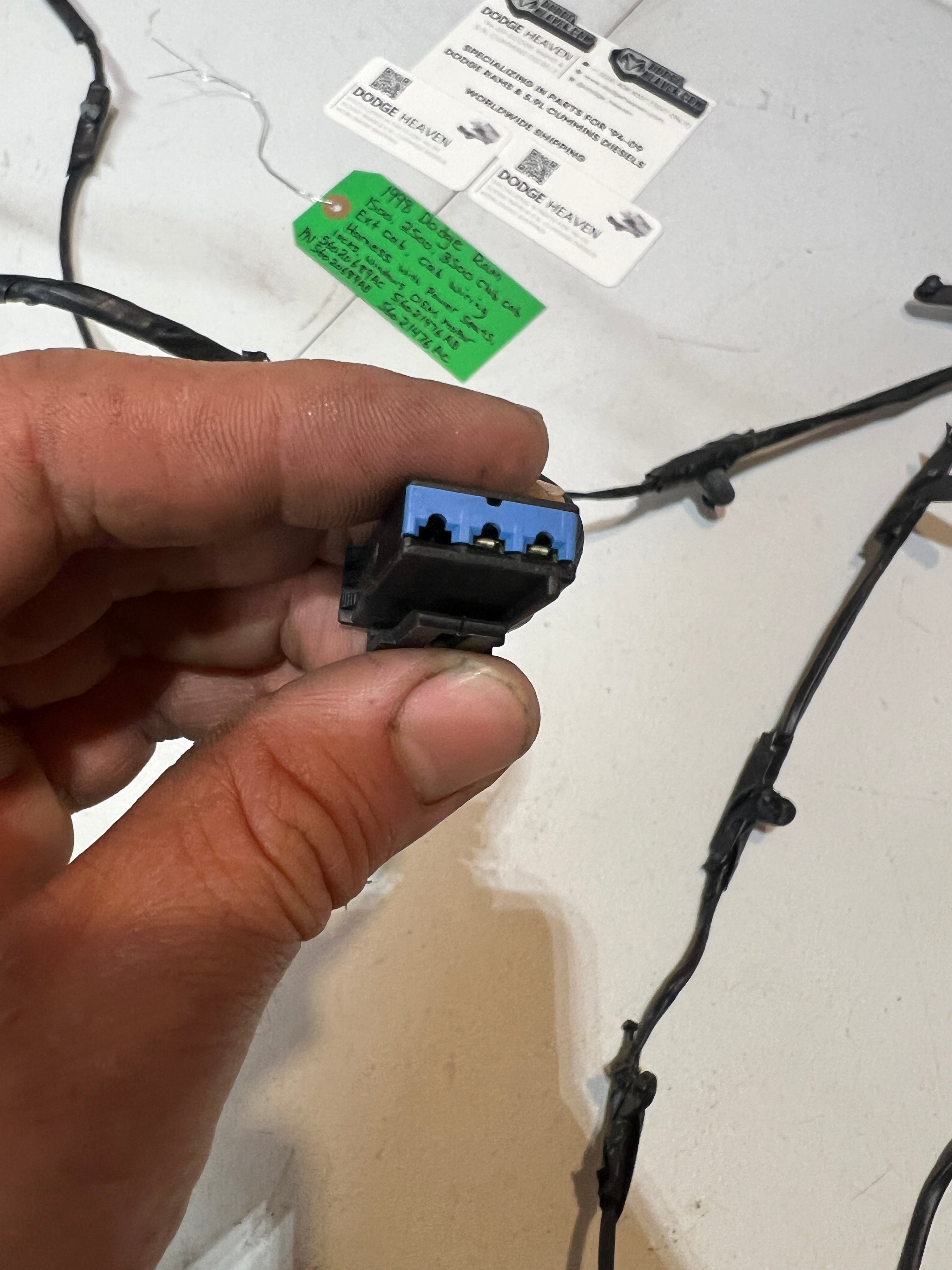 1998-1998 Dodge Ram 1500-3500 Extended Club Cab Wiring Harness