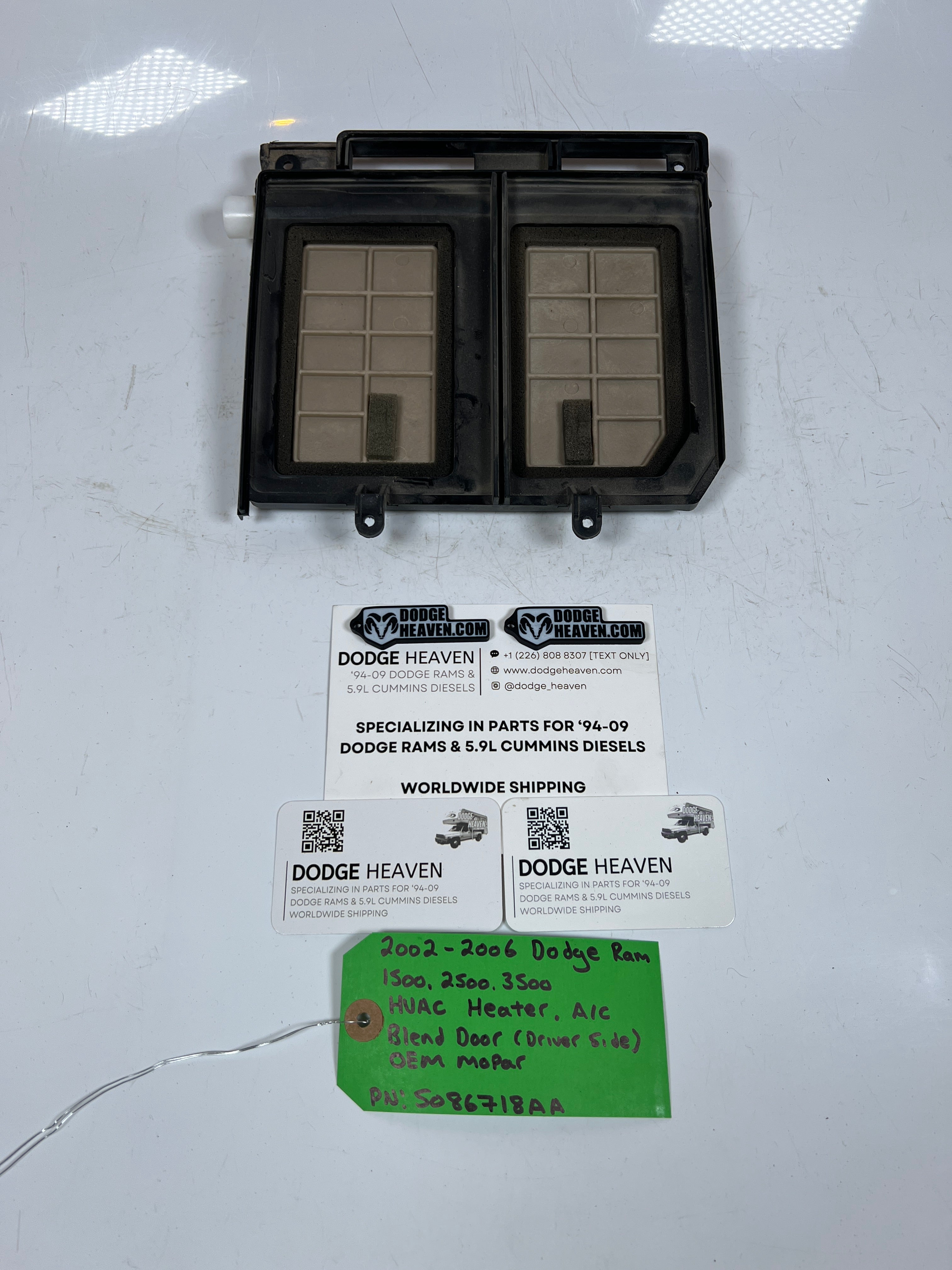 2002-2006 Dodge Ram 1500-3500 HVAC Heater A/C Box Blend Door LH