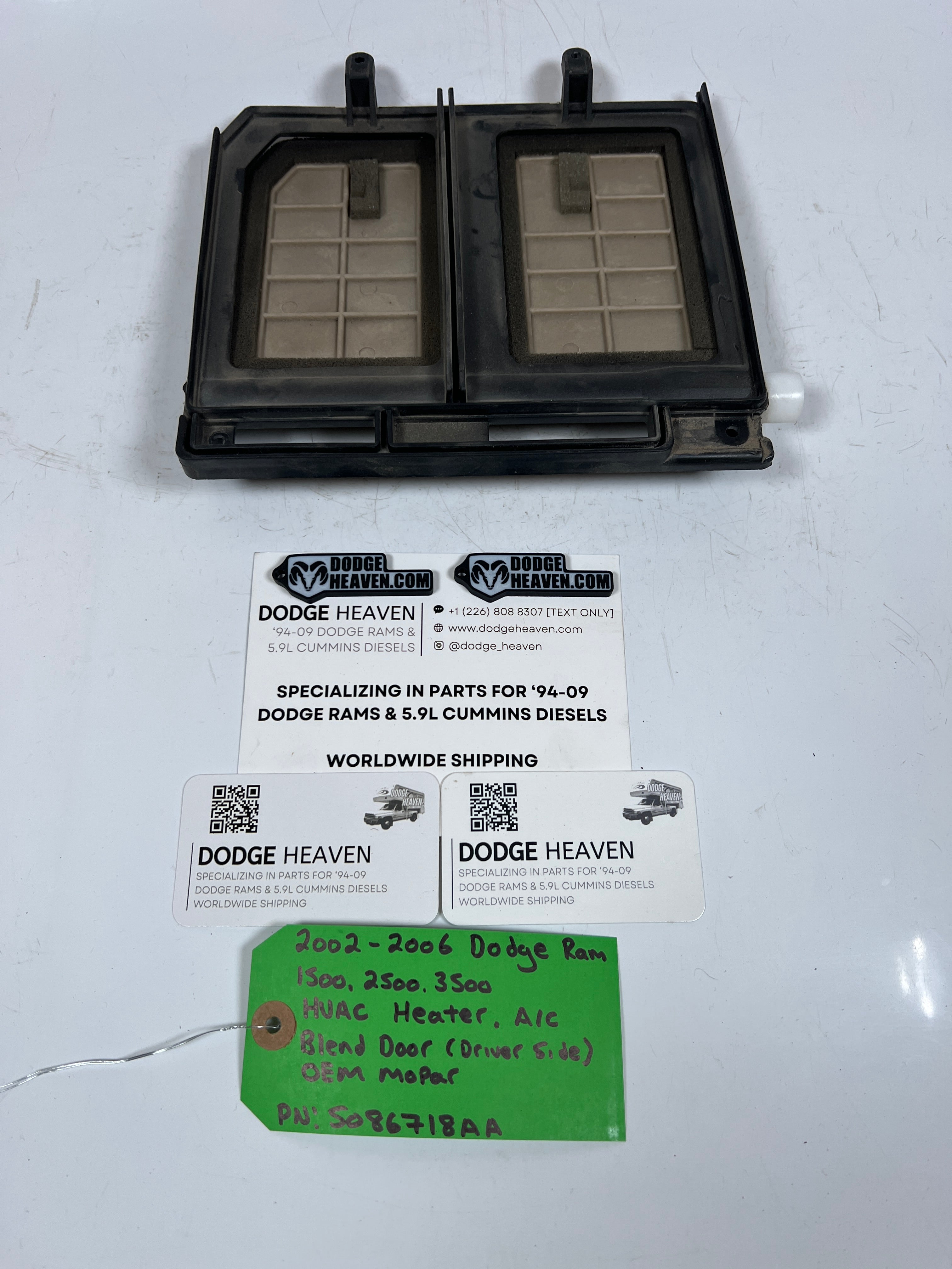 2002-2006 Dodge Ram 1500-3500 HVAC Heater A/C Box Blend Door LH