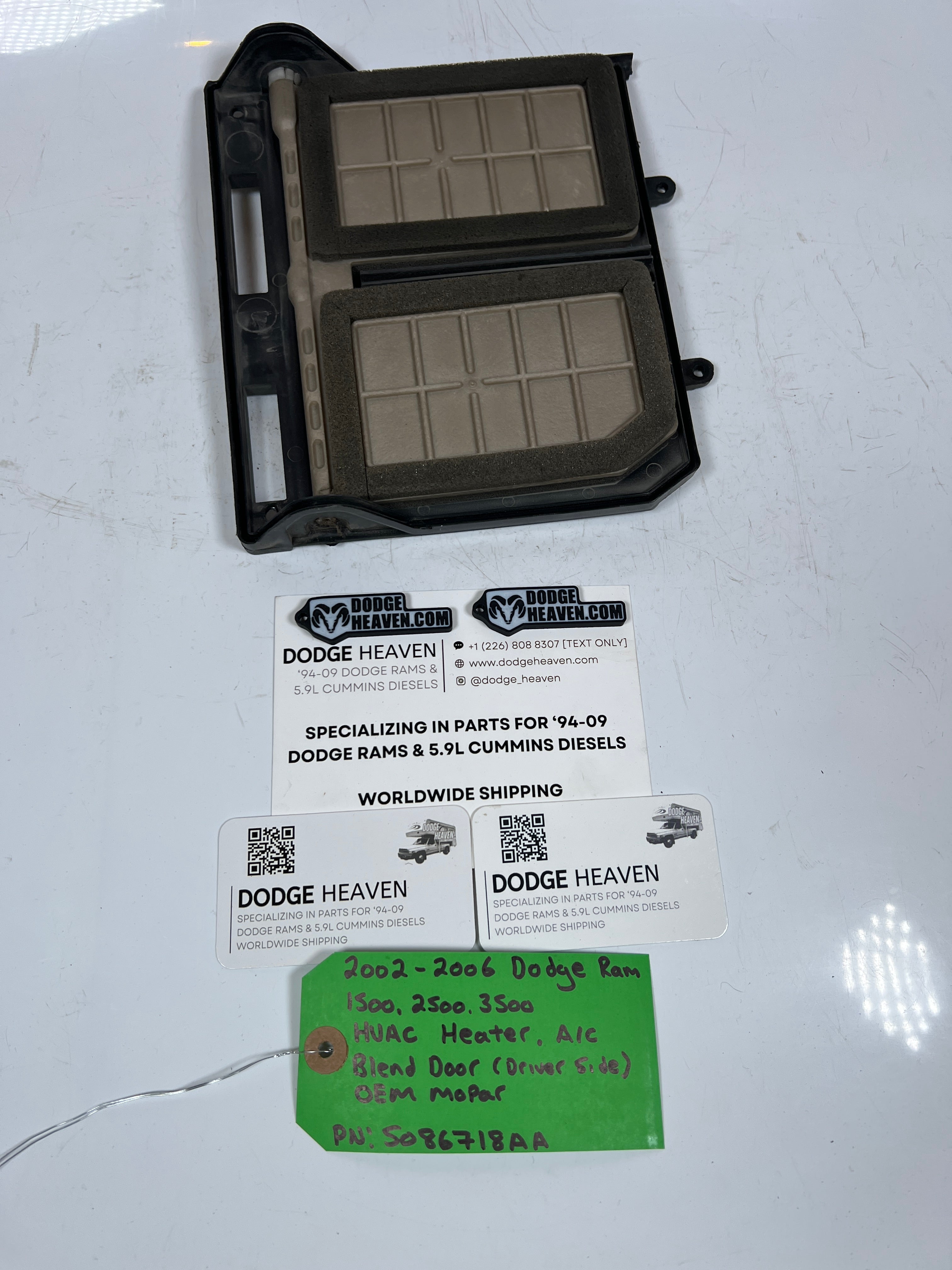 2002-2006 Dodge Ram 1500-3500 HVAC Heater A/C Box Blend Door LH
